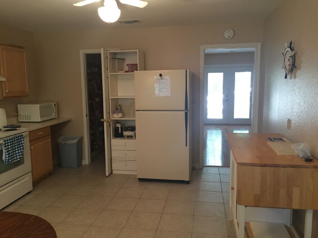 Kitchen and back room