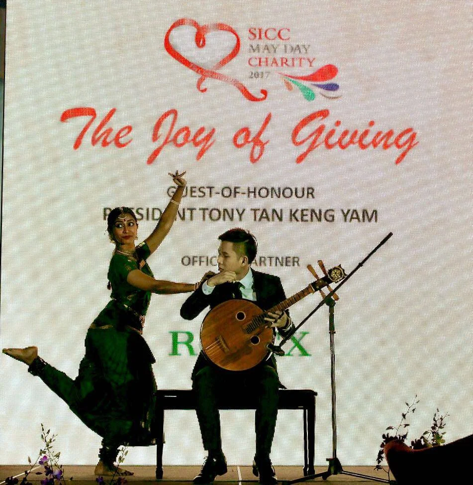 SICC May Day Charity 2017_Neil Chua and Priyadarshini Nagarajah Performing The Sword 剑器