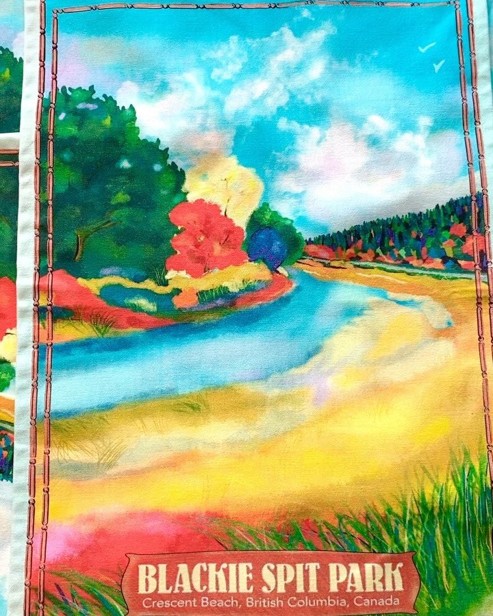 NEW: Blackie Spit in #CrescentBeach is one of my favourite local spots! I love walking through the nature reserve and spotting the many birds and marvelling at the way the trees and wildflowers change over the seasons! This artwork is my tribute to t