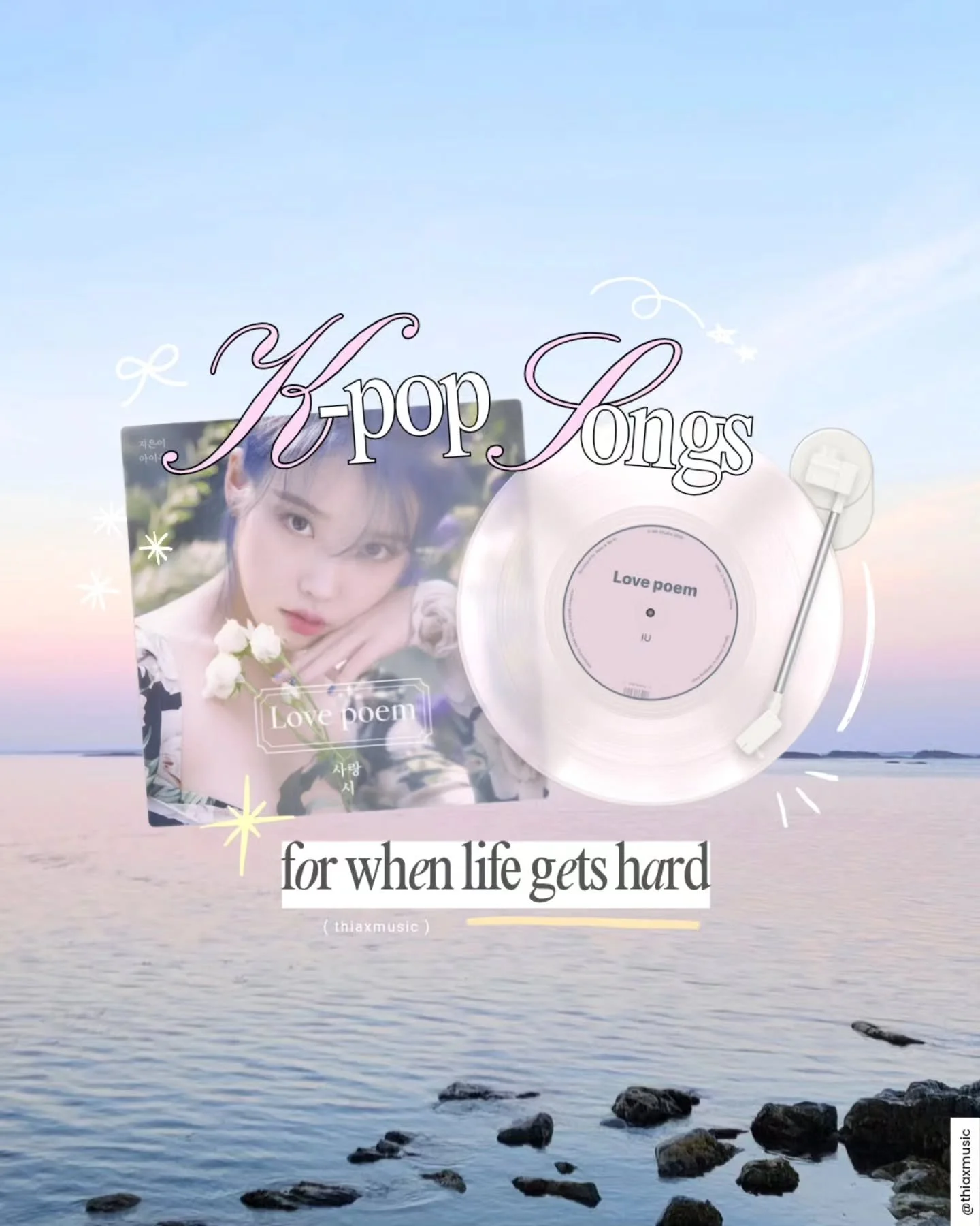 q: what is a song that helped you through a difficult time?

i know it's not k-pop, but coldplay's 'fix you' is always the first song i think of. here's a little excerpt from my journal when i did an intentional listening exercise with the song: 

&q