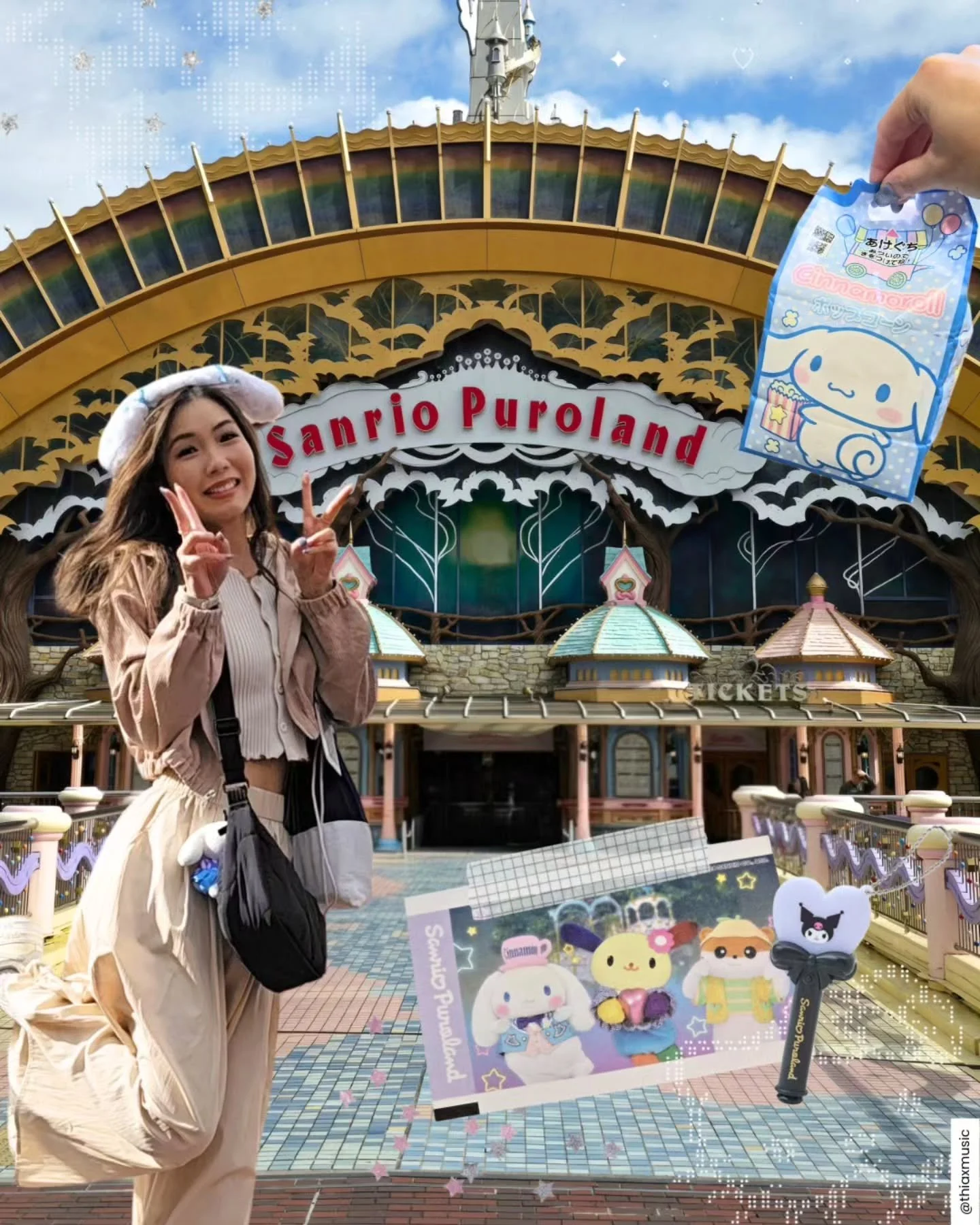 ✧˖&deg;. a day at 𝑺𝑨𝑵𝑹𝑰𝑶 𝑷𝑼𝑹𝑶𝑳𝑨𝑵𝑫 🎀 ‧₊˚ ⊹

so much time can be spent at such a little park, if you're a true sanrio fan like we are! i love that there were more young women there than families with kids 🤭 (we did go on a weekday thoug