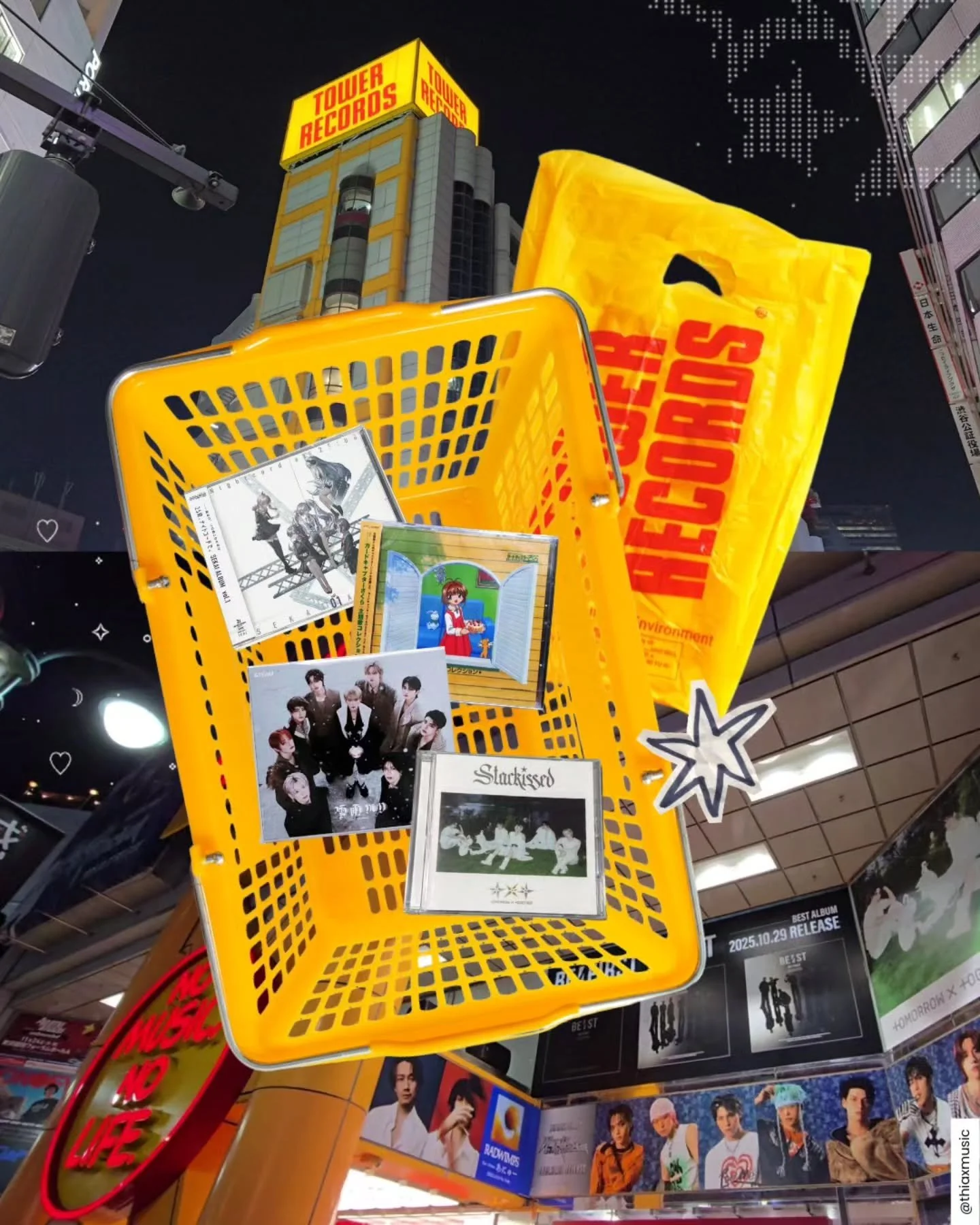 📍 𝗧𝗢𝗪𝗘𝗥 𝗥𝗘𝗖𝗢𝗥𝗗𝗦, 𝗦𝗛𝗜𝗕𝗨𝗬𝗔 &bull; 𝘯𝘰 𝘮𝘶𝘴𝘪𝘤, 𝘯𝘰 𝘭𝘪𝘧𝘦. 𝘴𝘰𝘶𝘯𝘥 𝘰𝘯, 𝘸𝘰𝘳𝘭𝘥 𝘰𝘧𝘧.

one of the BIGGEST music retail outlets in the WORLD, 2h was definitely not enough time for me 😭 

but i ended up picking up @tx