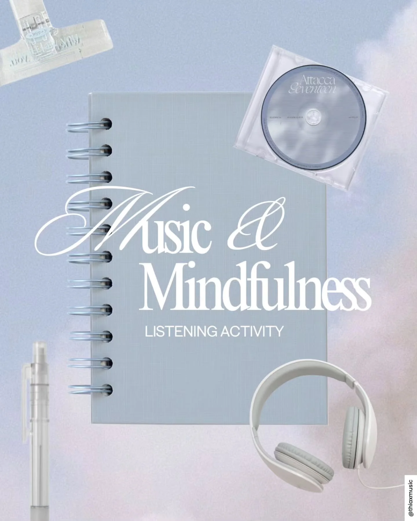 ☁️ In need of a 𝗺𝗲𝗻𝘁𝗮𝗹 𝗿𝗲𝘀𝗲𝘁 today? I've got you~♡

𝘏𝘦𝘢𝘥𝘱𝘩𝘰𝘯𝘦𝘴 𝘪𝘯. 𝘝𝘰𝘭𝘶𝘮𝘦 𝘶𝘱. 𝘞𝘰𝘳𝘭𝘥 𝘰𝘧𝘧.

Music has been clinically proven to improve various areas of our health, including physically, mentally, spiritually, and