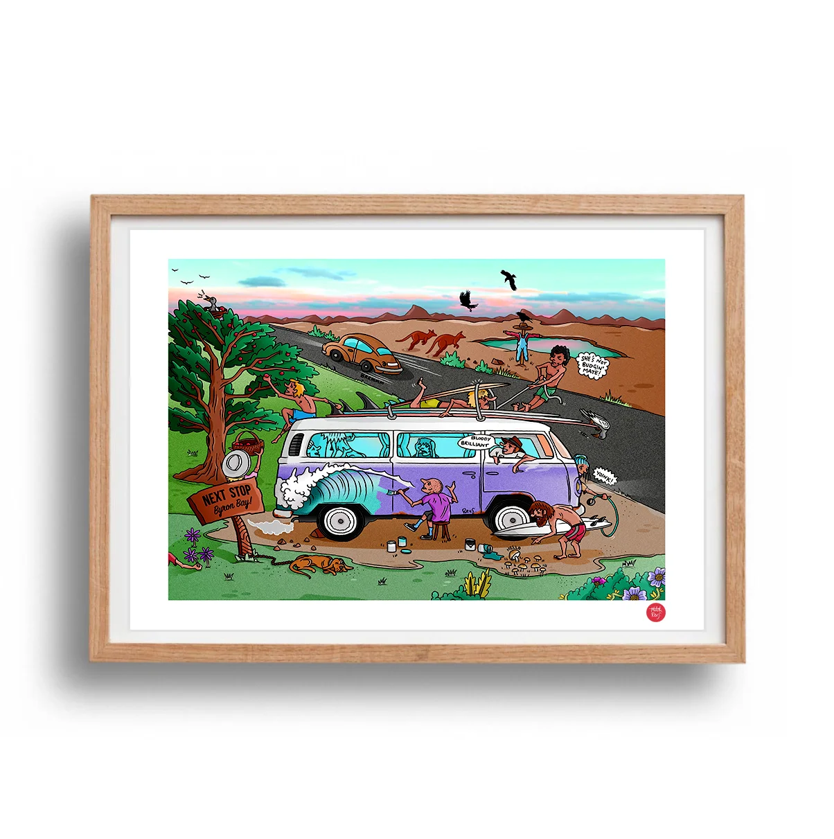 Next Stop Byron Bay Wood Frame Mitch Revs.jpg