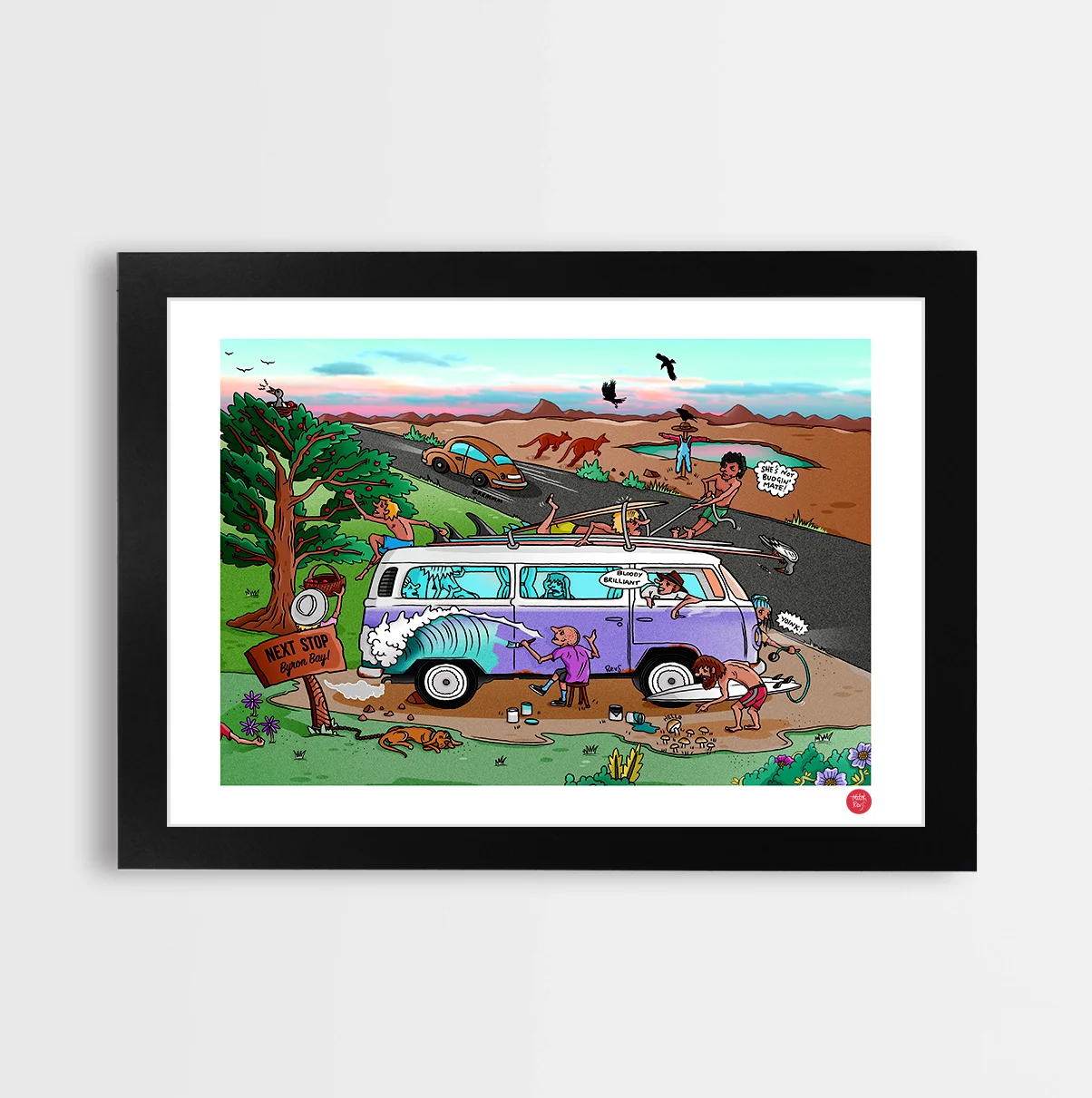Next Stop Byron Bay Black Frame Mitch Revs.jpg