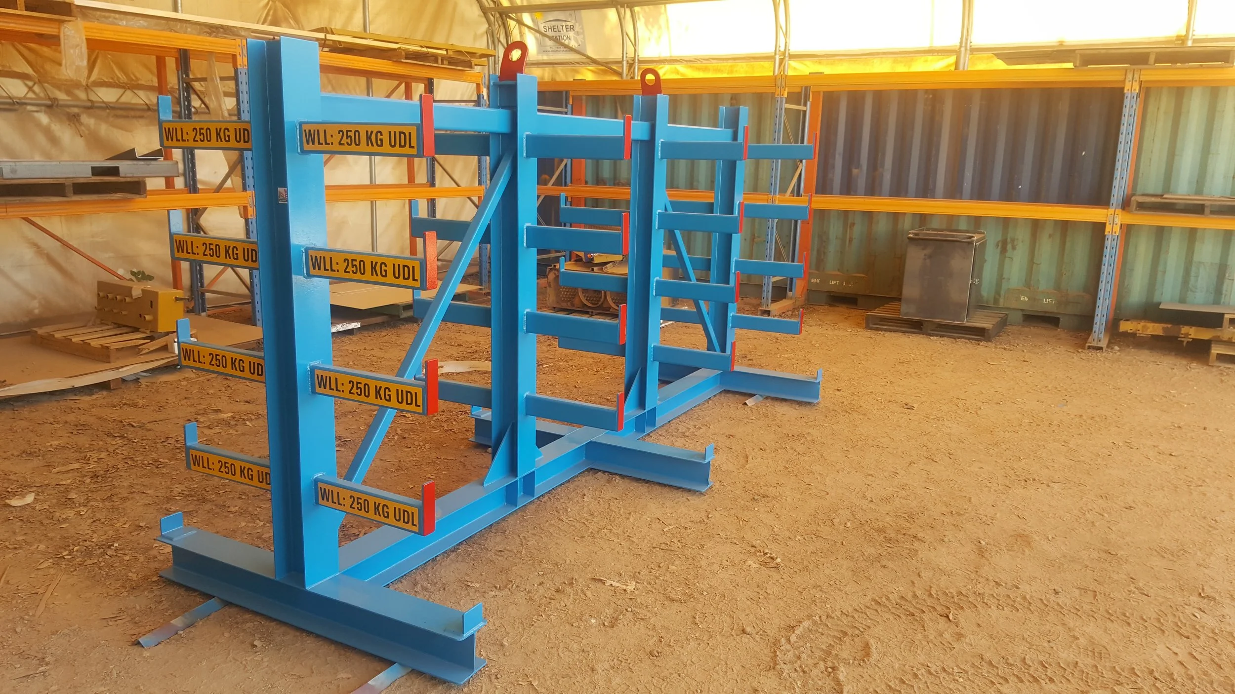 Certified Material Storage Rack to UDL 250kg per rack