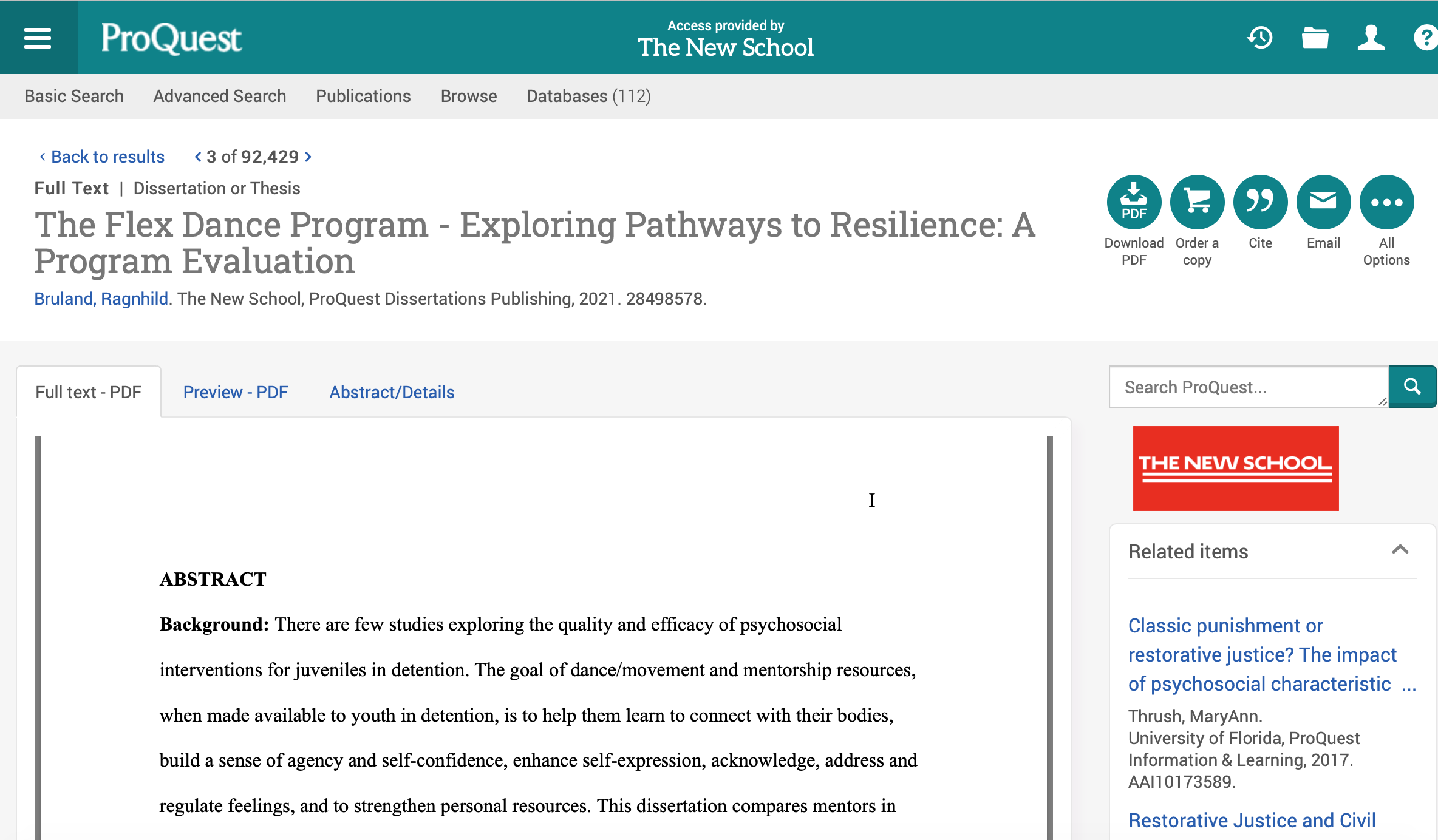 Program Evaluation 2017 -2021
