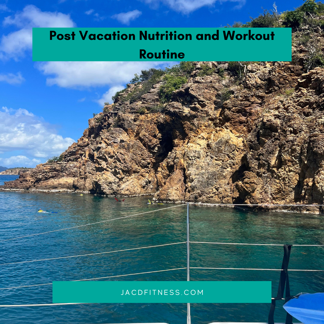 Post Vacation Nutrition and Workout Routine
