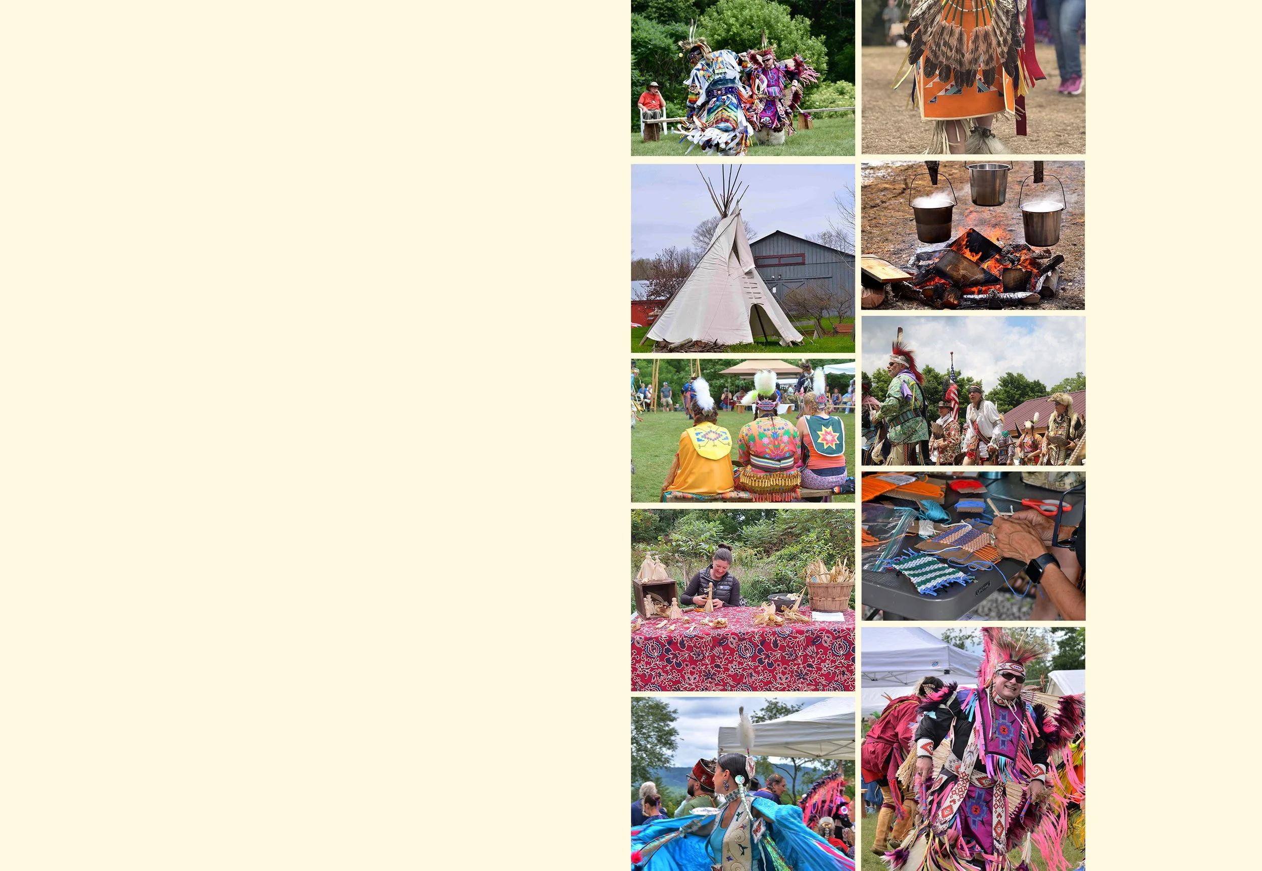 Visitors attending cultural events at Mt. Kearsarge Indian Museum in Warner, New Hampshire
