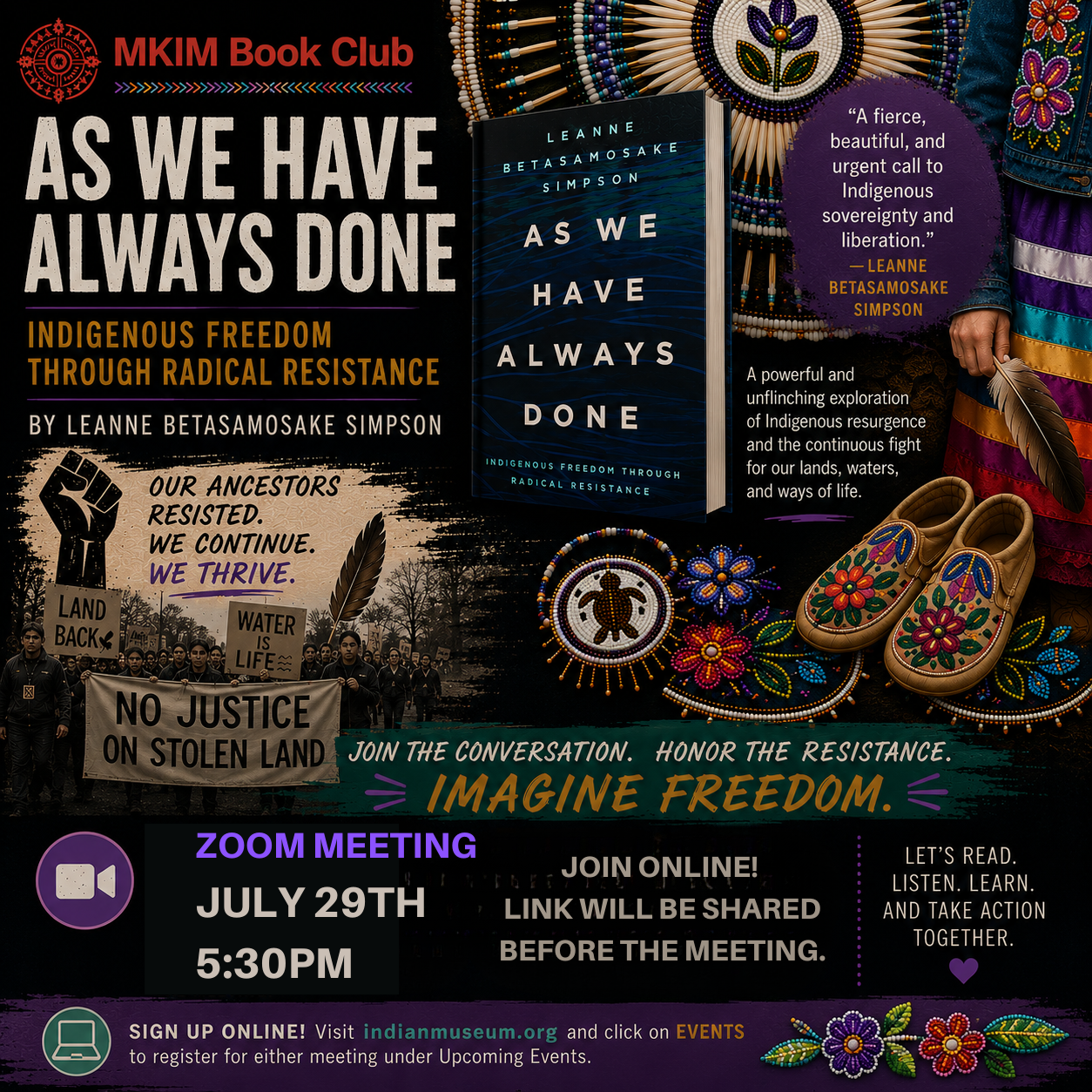 MKIM Book Club - As We Have Always Done: Indigenous Freedom Through Radical Resistance