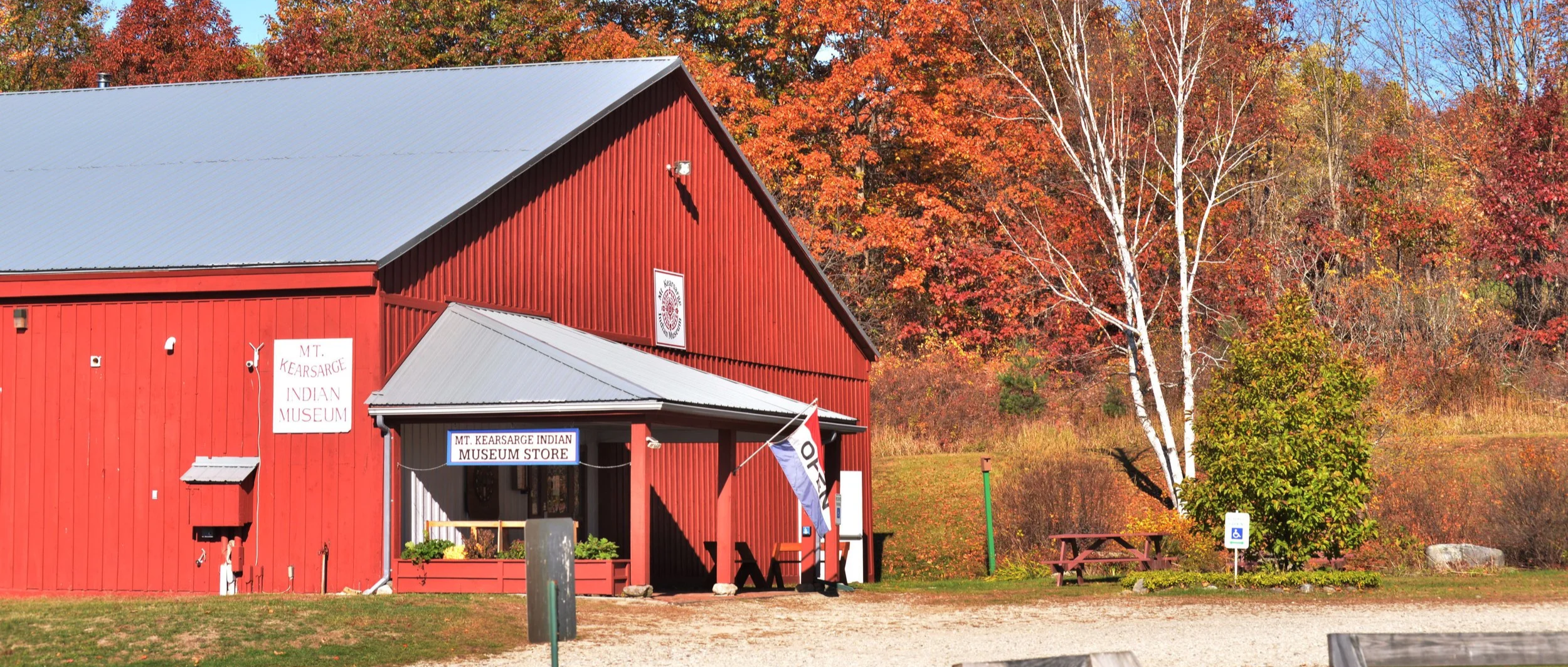 Mt. Kearsarge Indian Museum building and grounds in Warner, New Hampshire