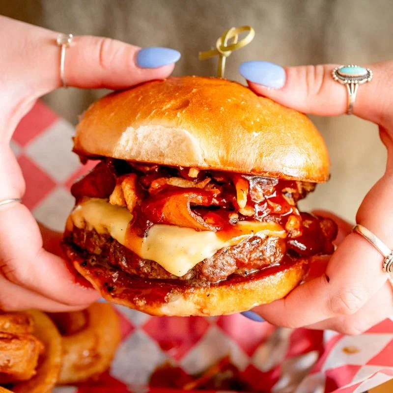 Burger made by the Local in Warner NH