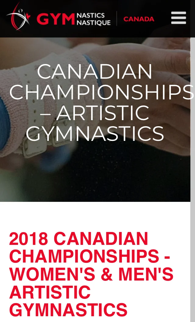 Dianna continued with her sport medical coverage at the national level with the Canadian Gymnastics Championships. She was a great help to all the athletes competing during the weekend. 