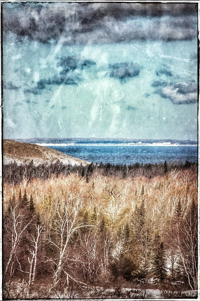 Lake Michigan near the Manitou Passage, modified original. (click to enlarge)