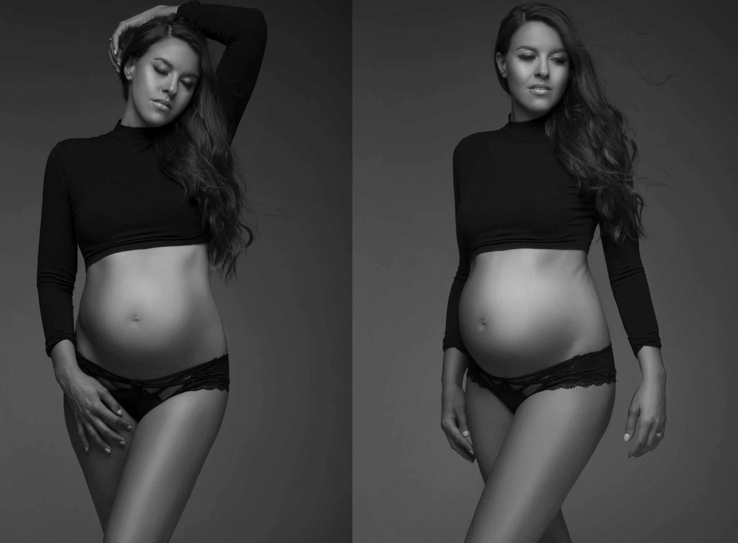 Stylish maternity pose