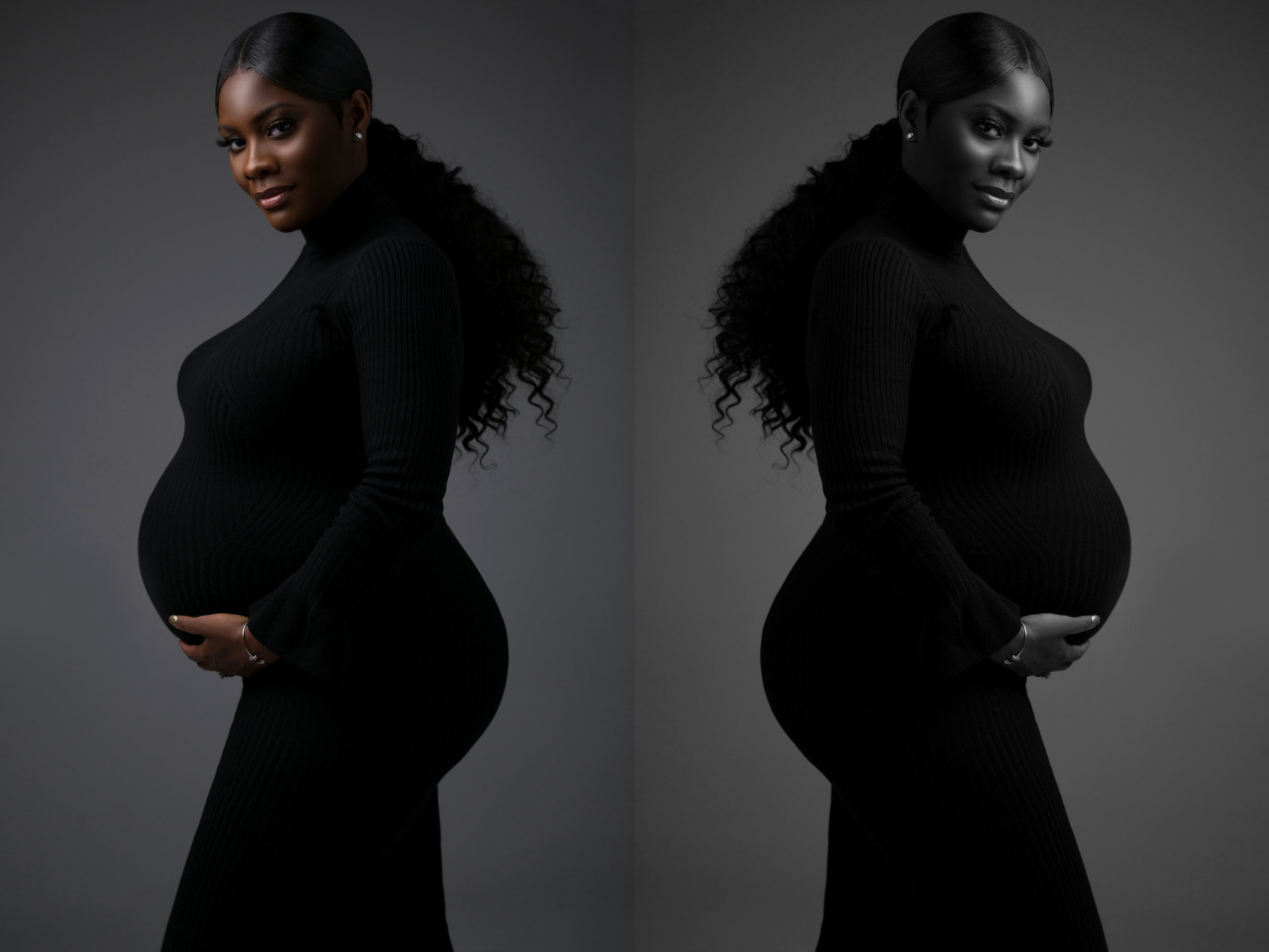 Strong maternity women attitude photoshoot