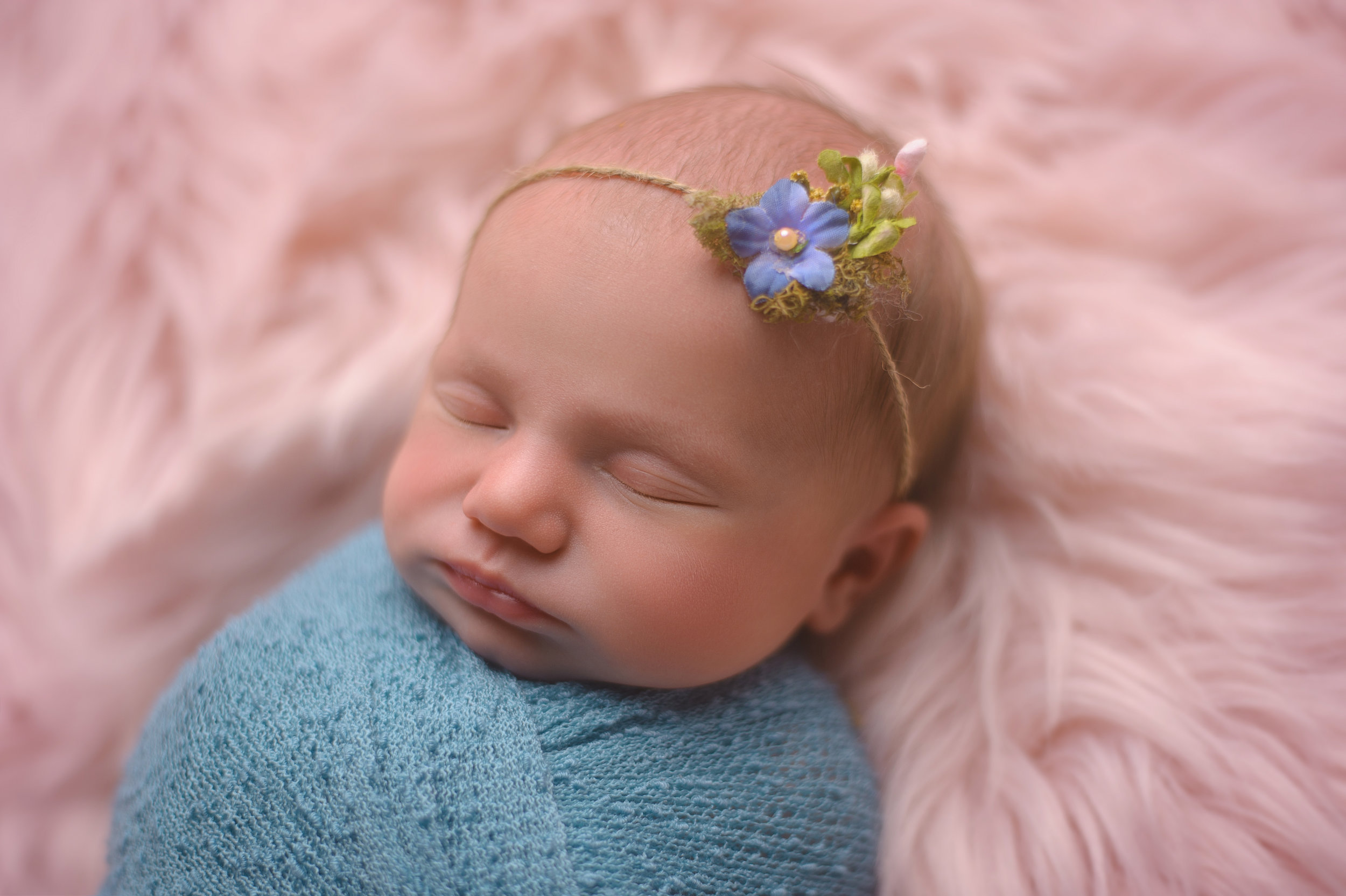 Close-up of newborn baby