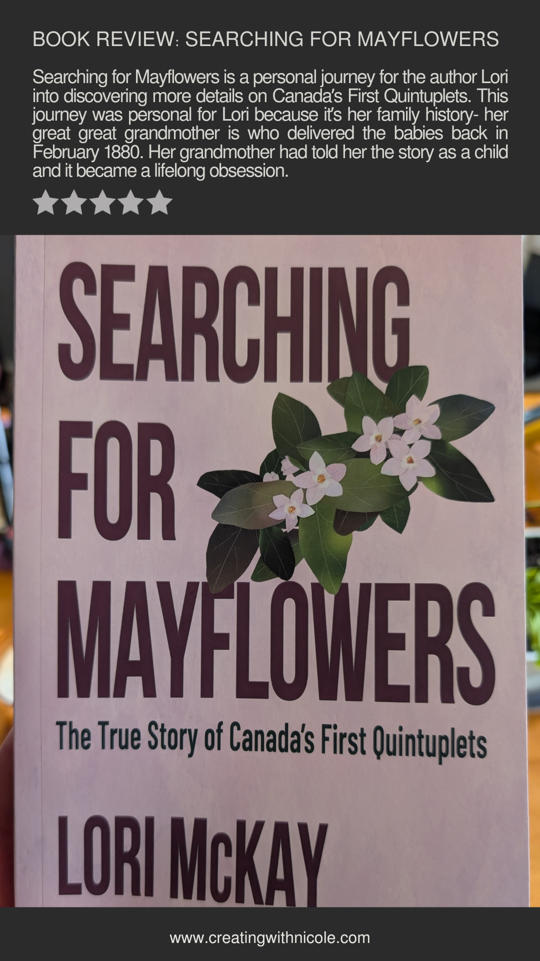 Book Review: Searching for Mayflowers by Lori McKay