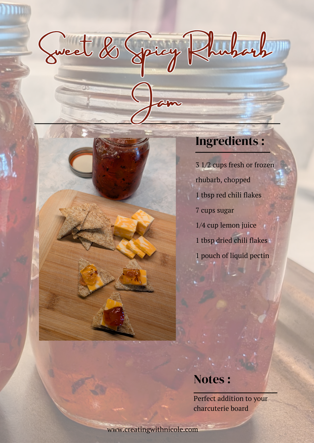 Recipe: Sweet and Spicy Rhubarb Jam