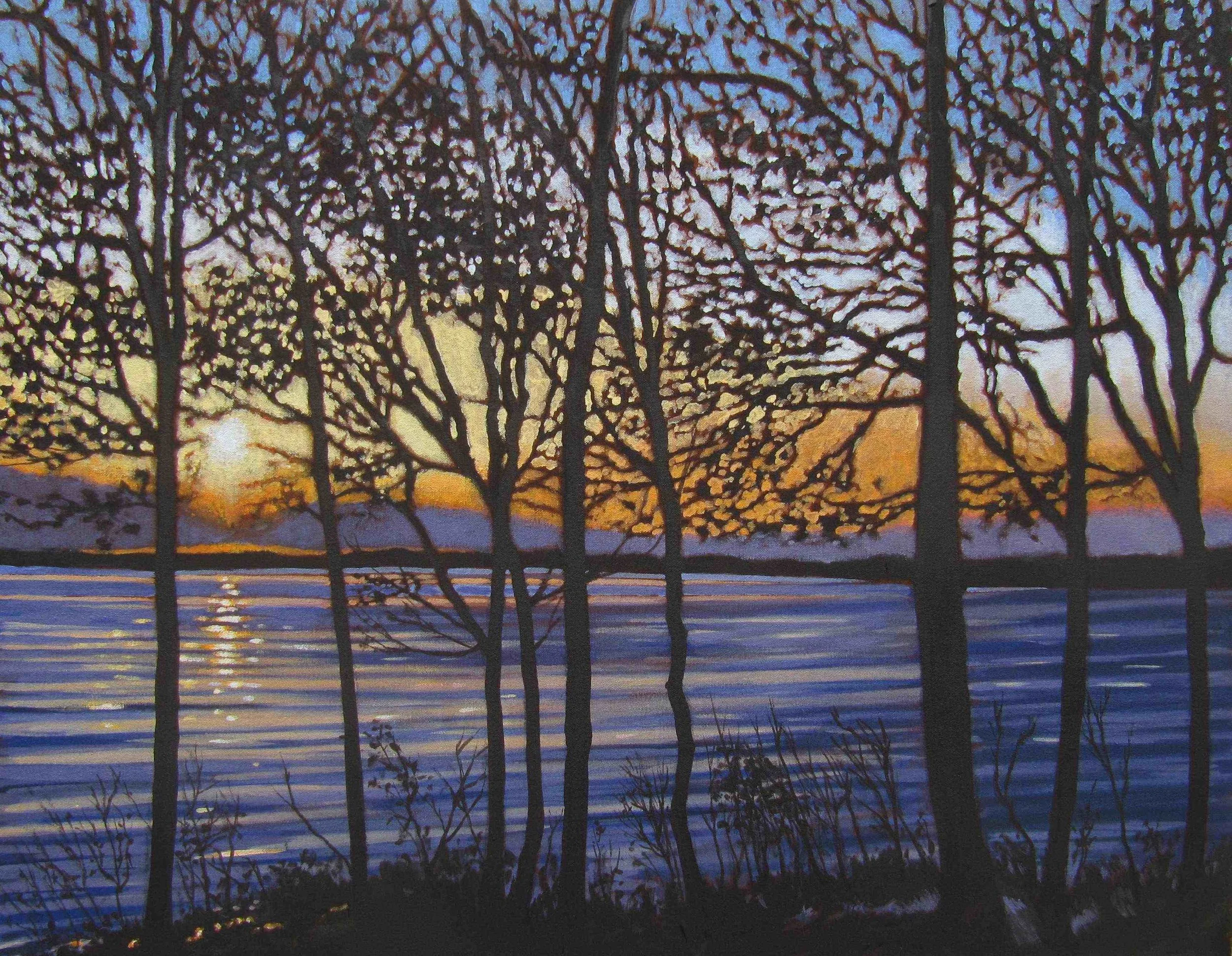 Frozen Lake - 2015. 713 x 560mm