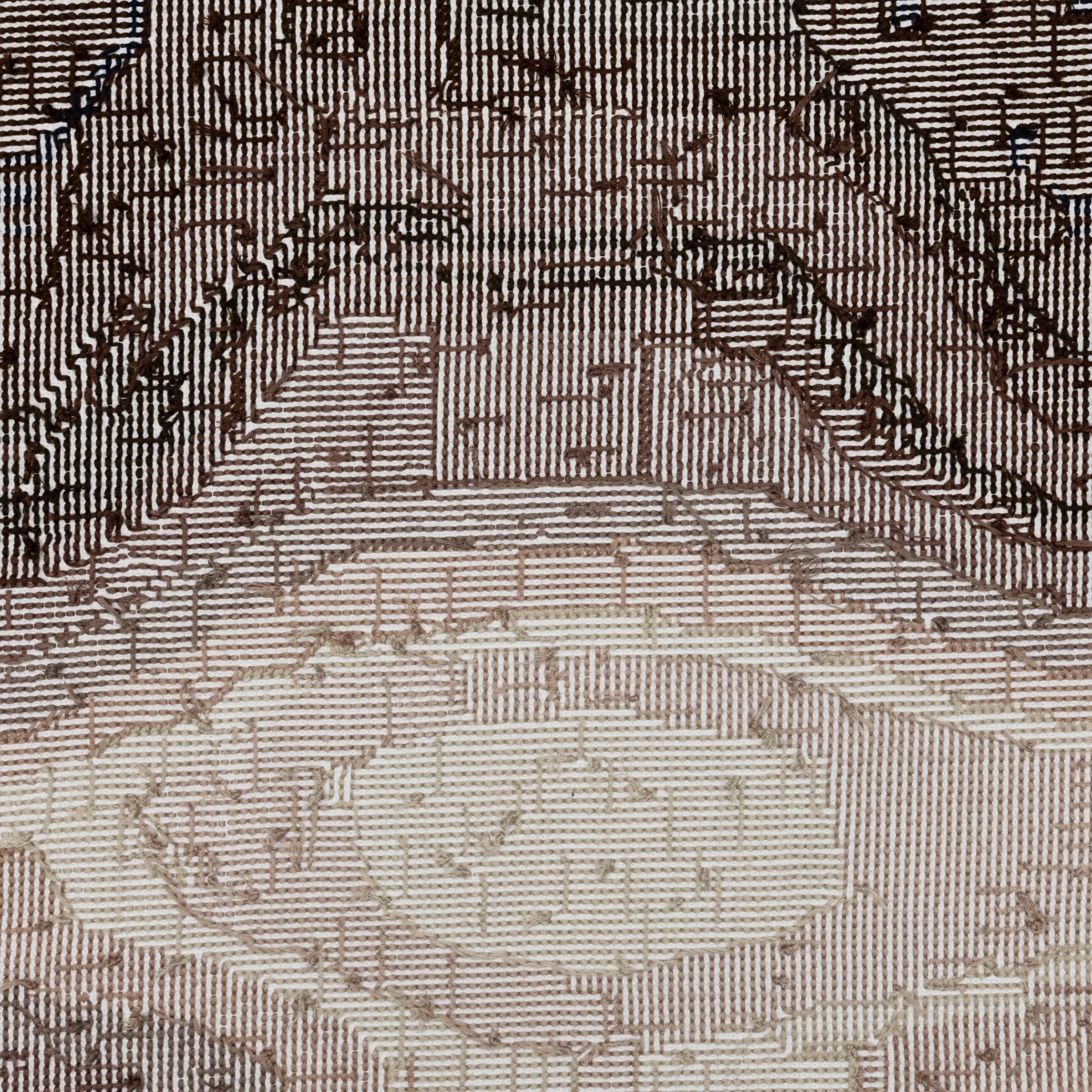 “23% Complete #4”, embroidery, 2026 (back side)
