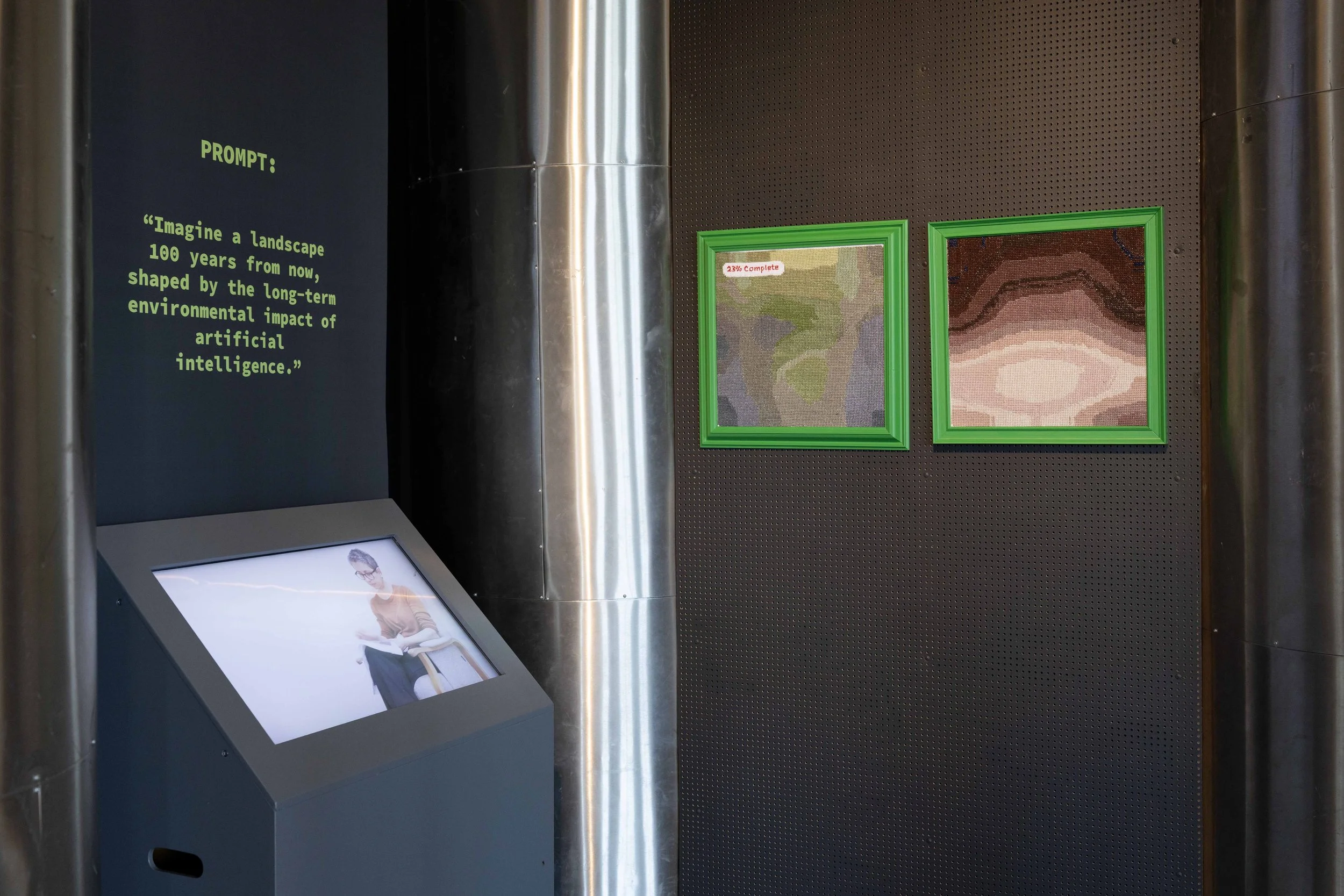 Artist Installation at the Arbetets Museum (Museum of Work), Floor 5, NODEN space, within DIGITOPIA Exhibition, Norrköping, Sweden, June 3rd to July 31st 2026