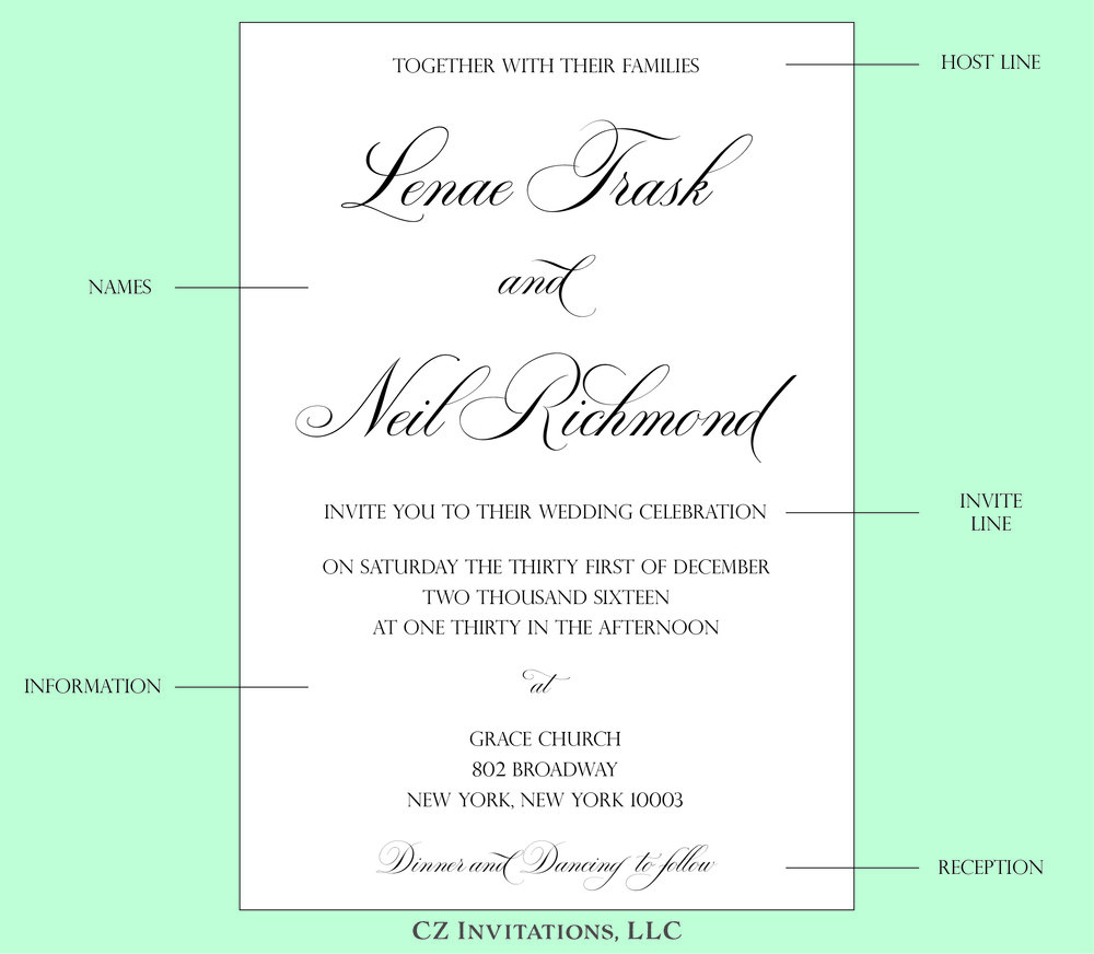 wedding ceremony invitation