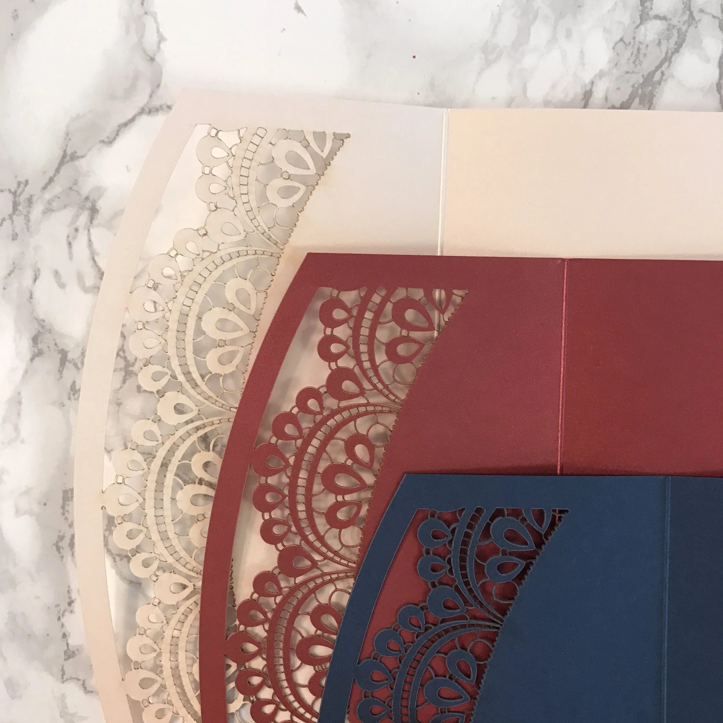 laser cut pockets for diy invitations 