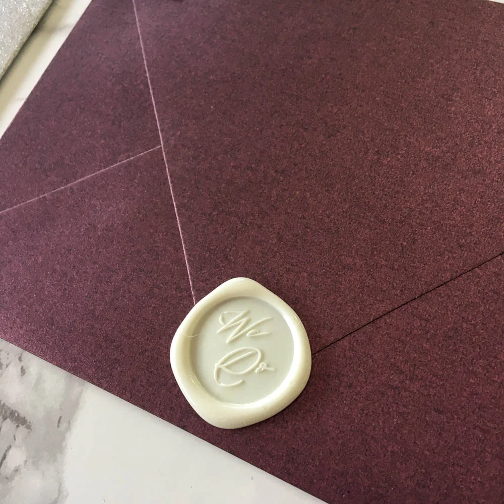 wax seal for diy wedding invitation