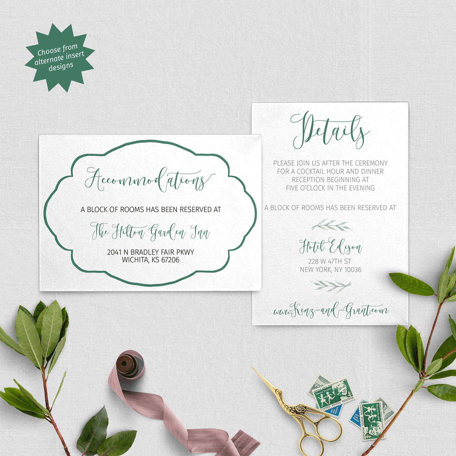 greenery printable invitation