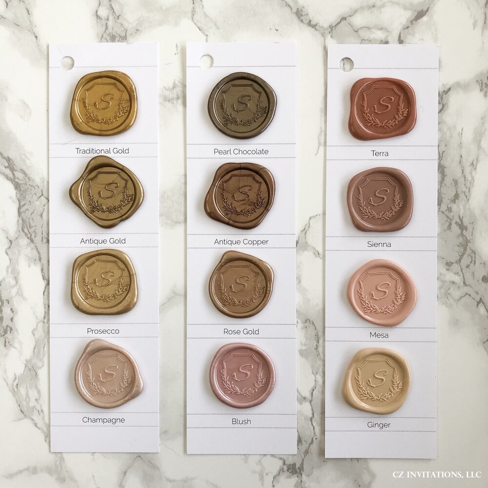 We Do Adhesive Wax Seals 25Pk Quick-Ship Stickers - 1 1/4 - 2 Color Choices