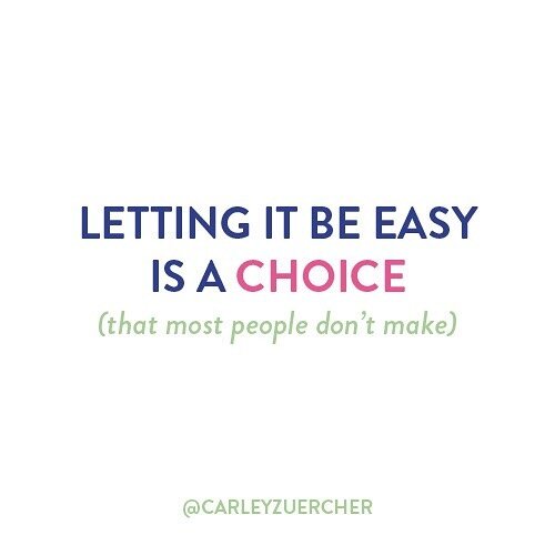 A choice people think isn't available to them.

It's available. There is an easier way.

Our default is doing things the hard way to the detriment of our sanity. What if, instead, we prioritized our mental health?

As if we didn't know, I think the O