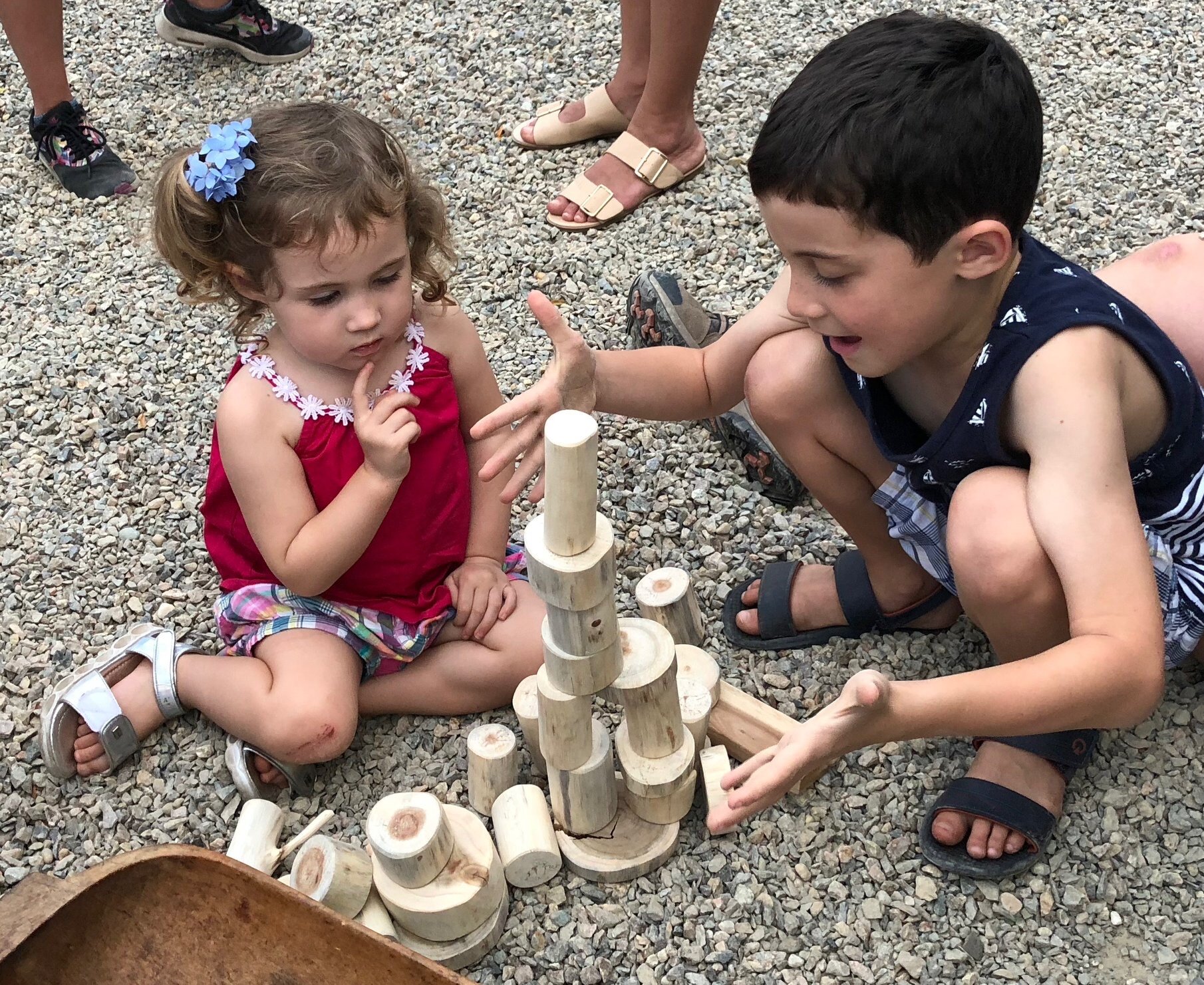 siblings play with natural blocks.JPG