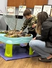 Photo Mom & Son at Earth Table..jpeg