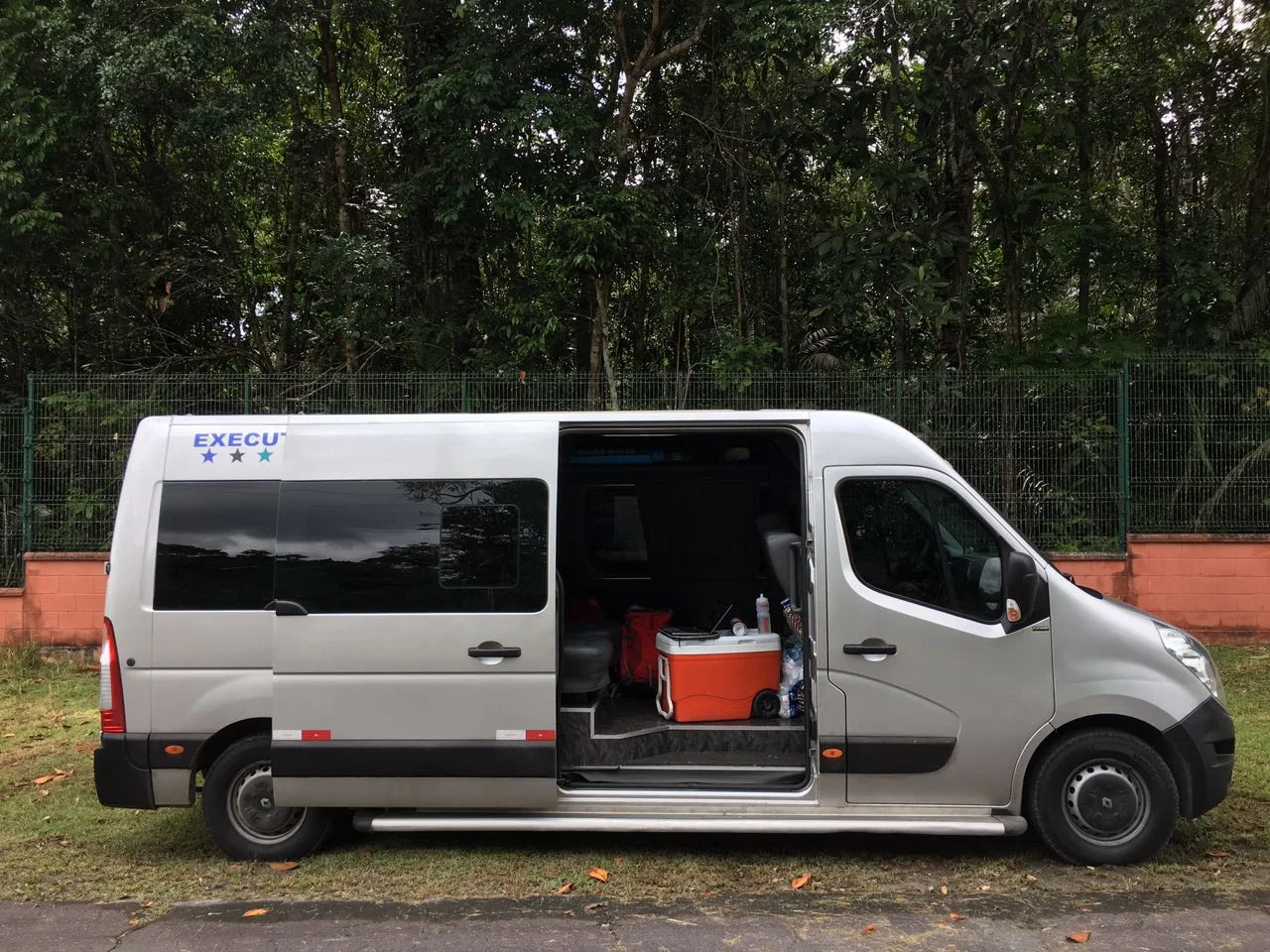 Mobile office in Brazil. It was so hot and humid.