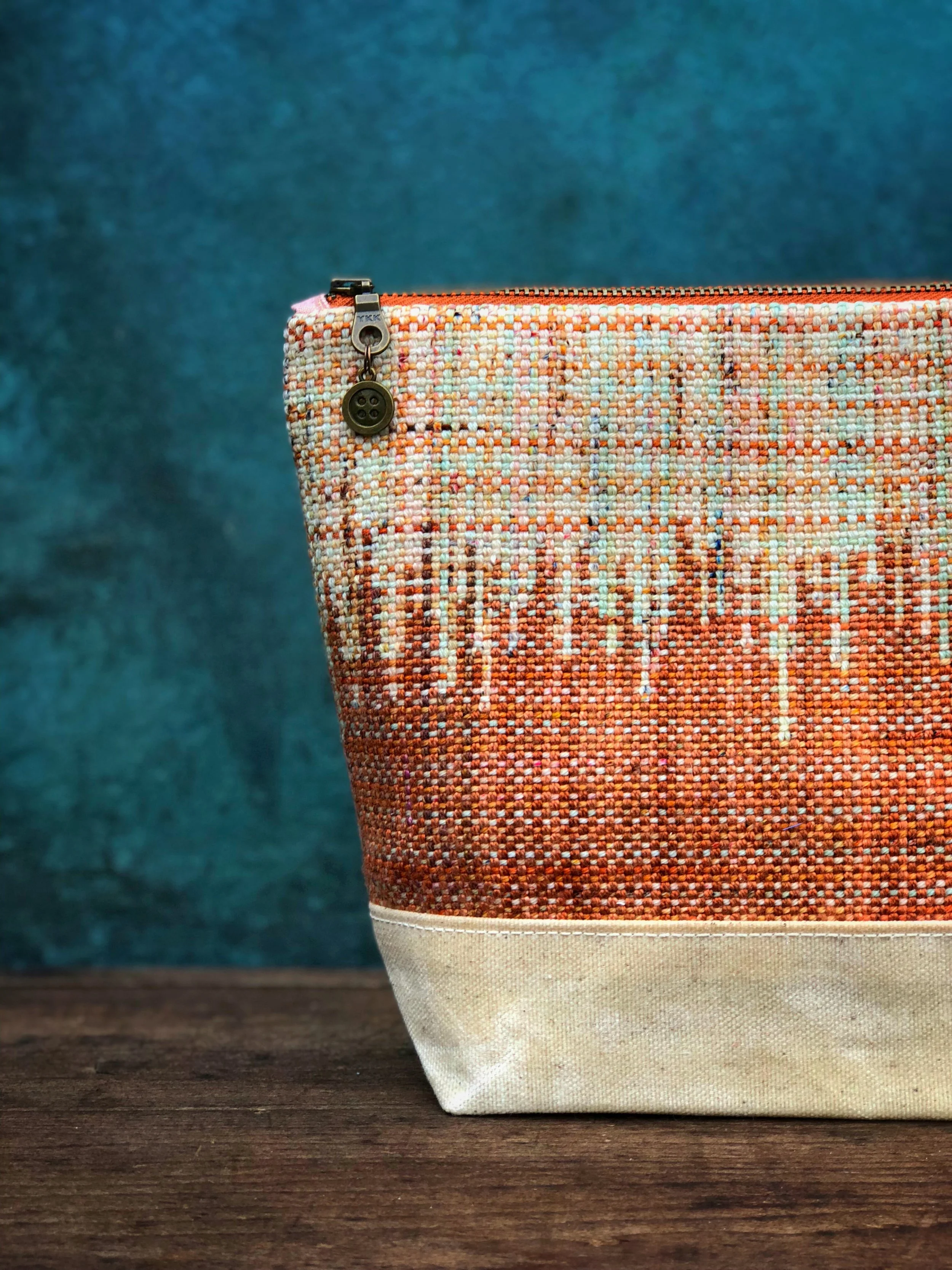 Iced Copper Chai Large Zippered Project Clutch