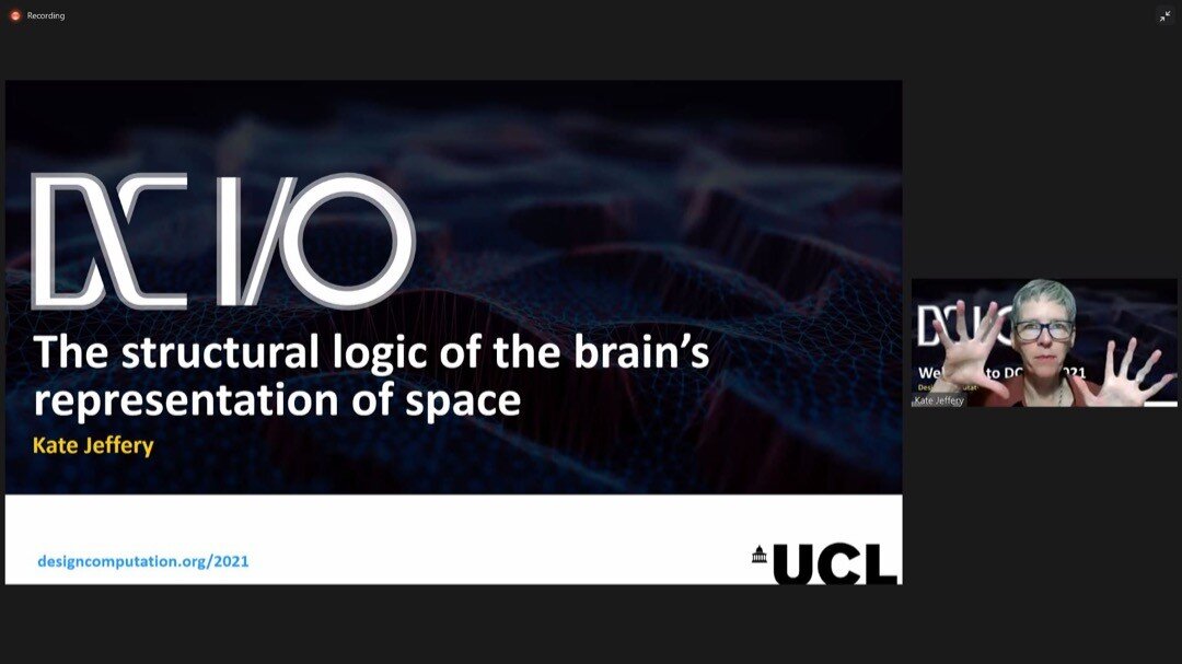 Prof. Kate Jeffery [UCL Neuroscience] presents keynote 'The Structural Logic of the Brain&rsquo;s Representation of Space'. Everything is about to change! #AI #architecture #engineering #industrialdesign #parametricdesign #architecturedrawing #comput