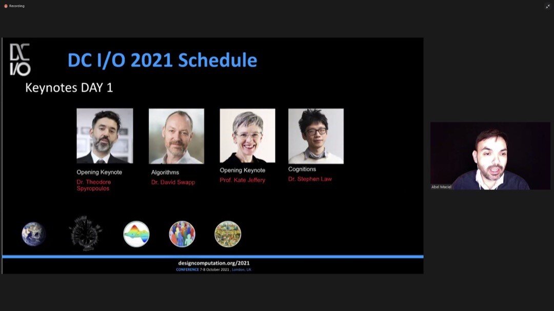 Our fantastic keynote speakers in the DC I/O 2021 Conference - Day One! Awesome!  #AI #architecture #engineering #industrialdesign #parametricdesign #architecturedrawing #computationaldesign #technology #innovation #digitalsculpting #composition #gen