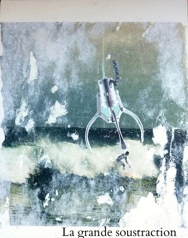  Transfer and collage on gesso board, 8x10 in, Property of Judith Ertel, Paris, France 