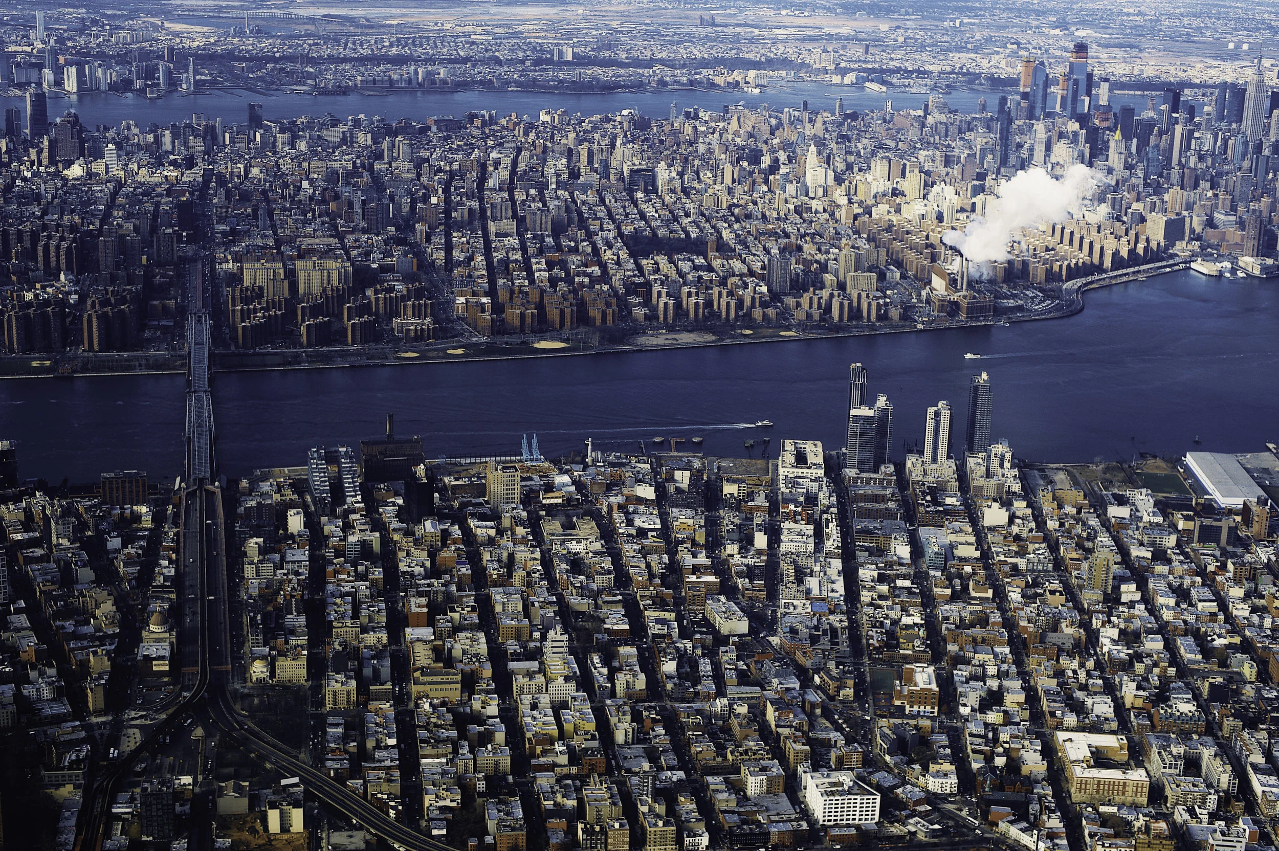 Over Williamsburg.