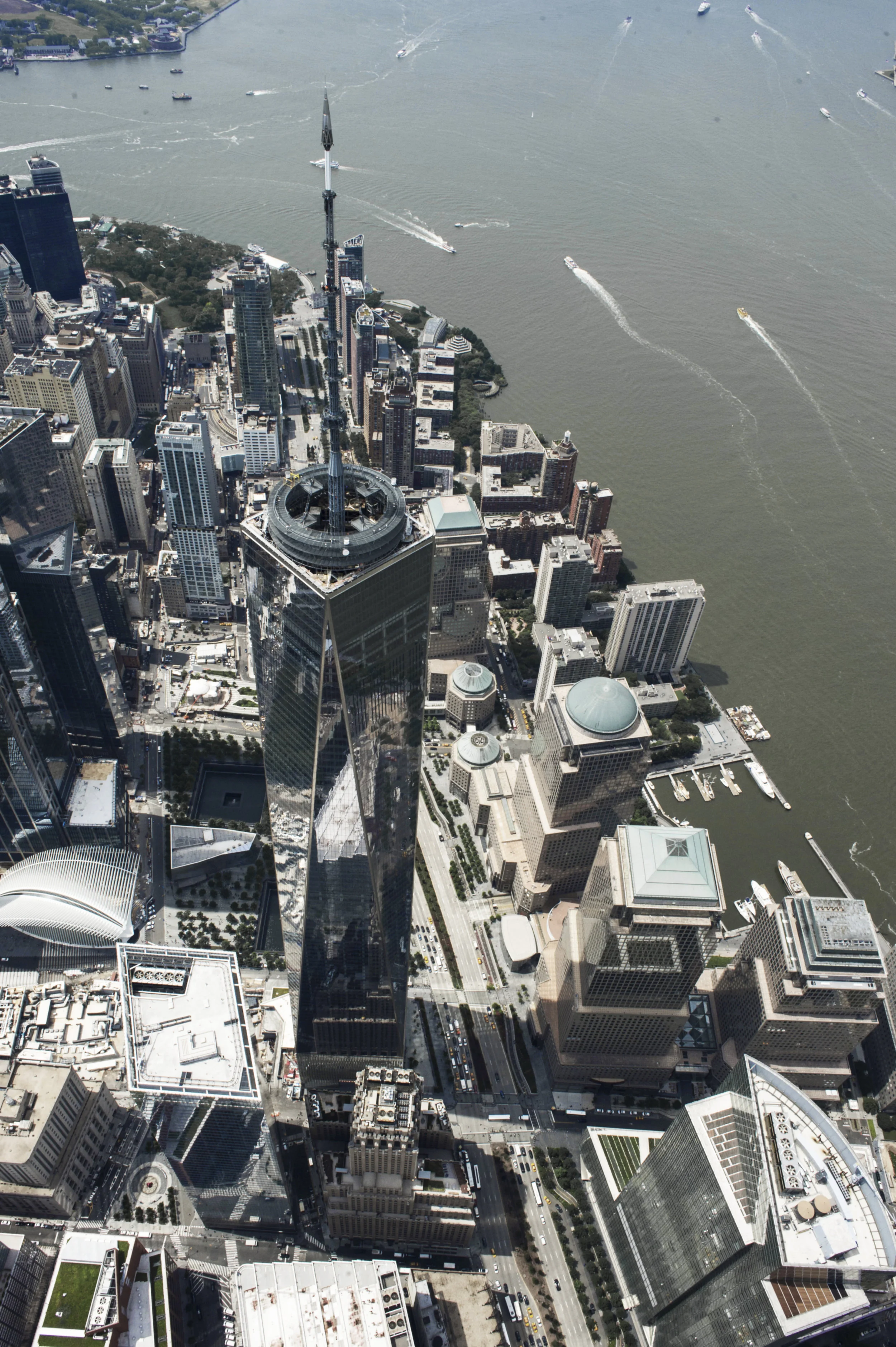 Over the New World Trade Center