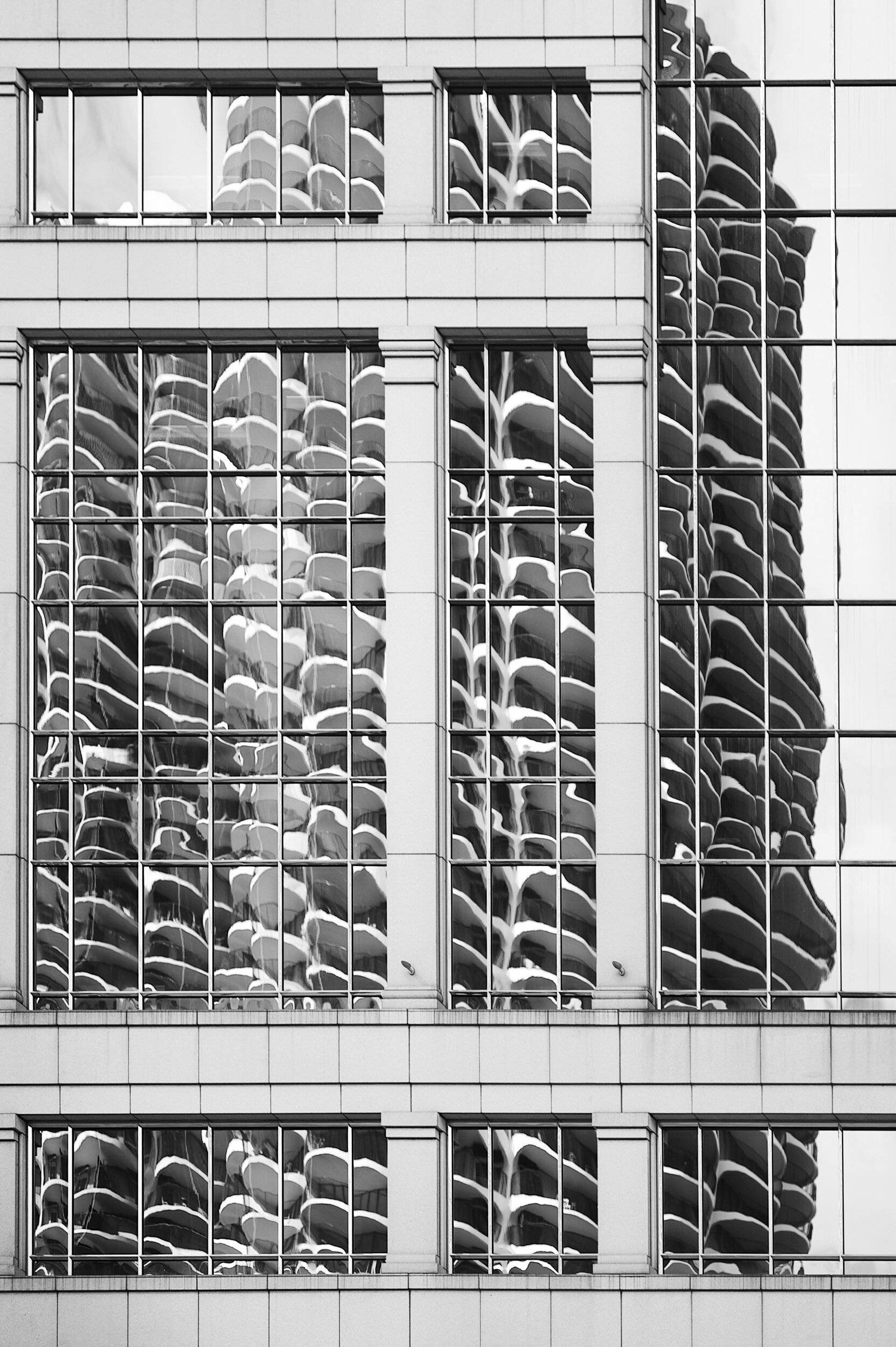 Marina City Reflected