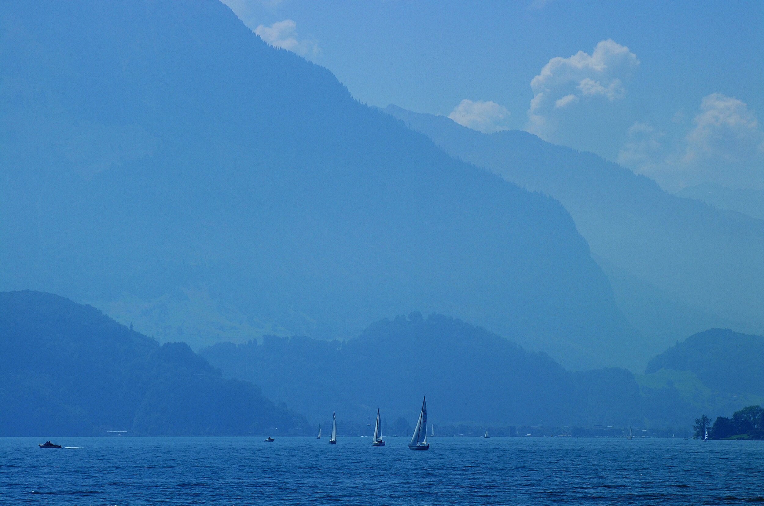 Sailing on Lake Lucerne