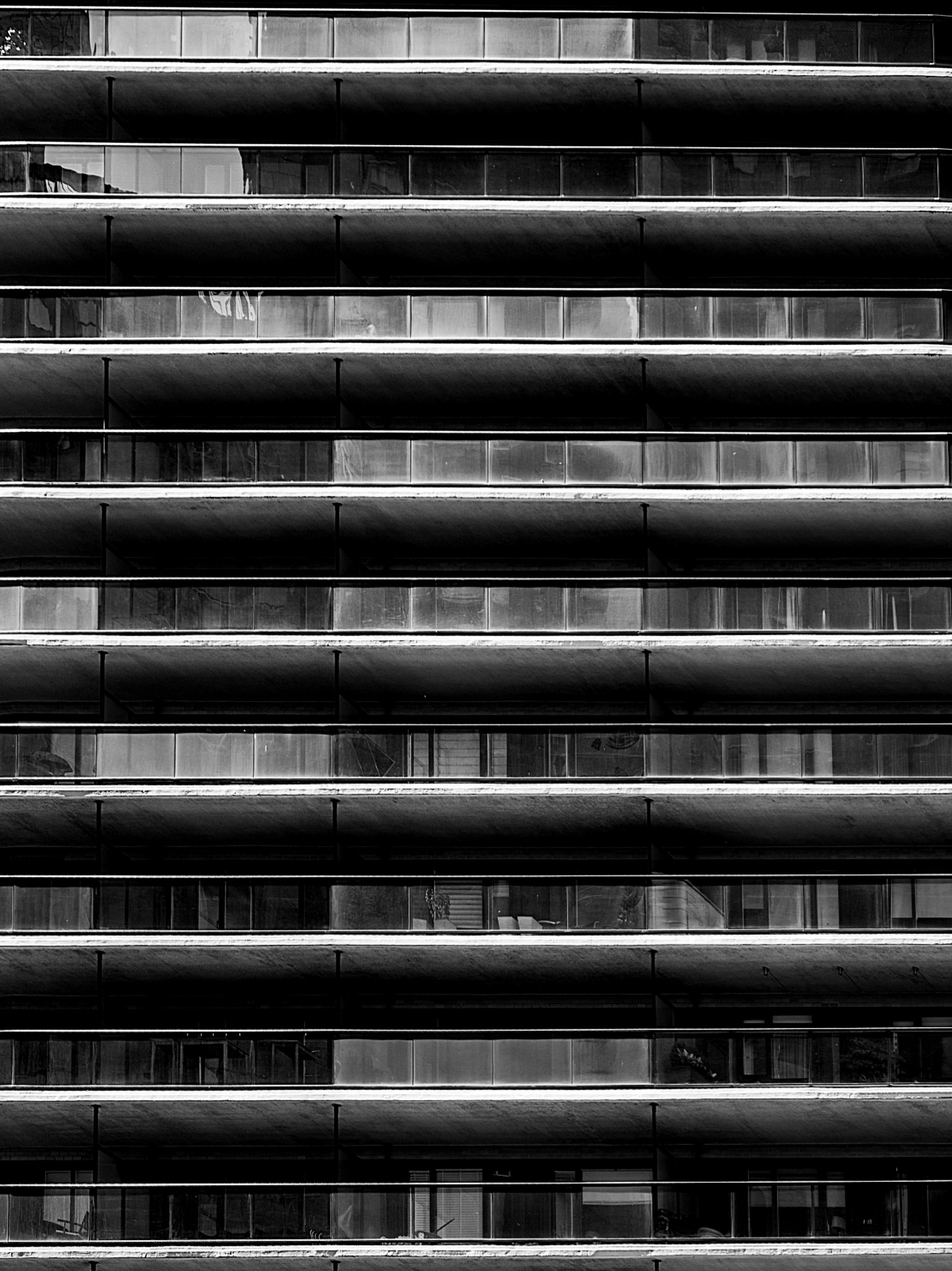 Black and White Balconies