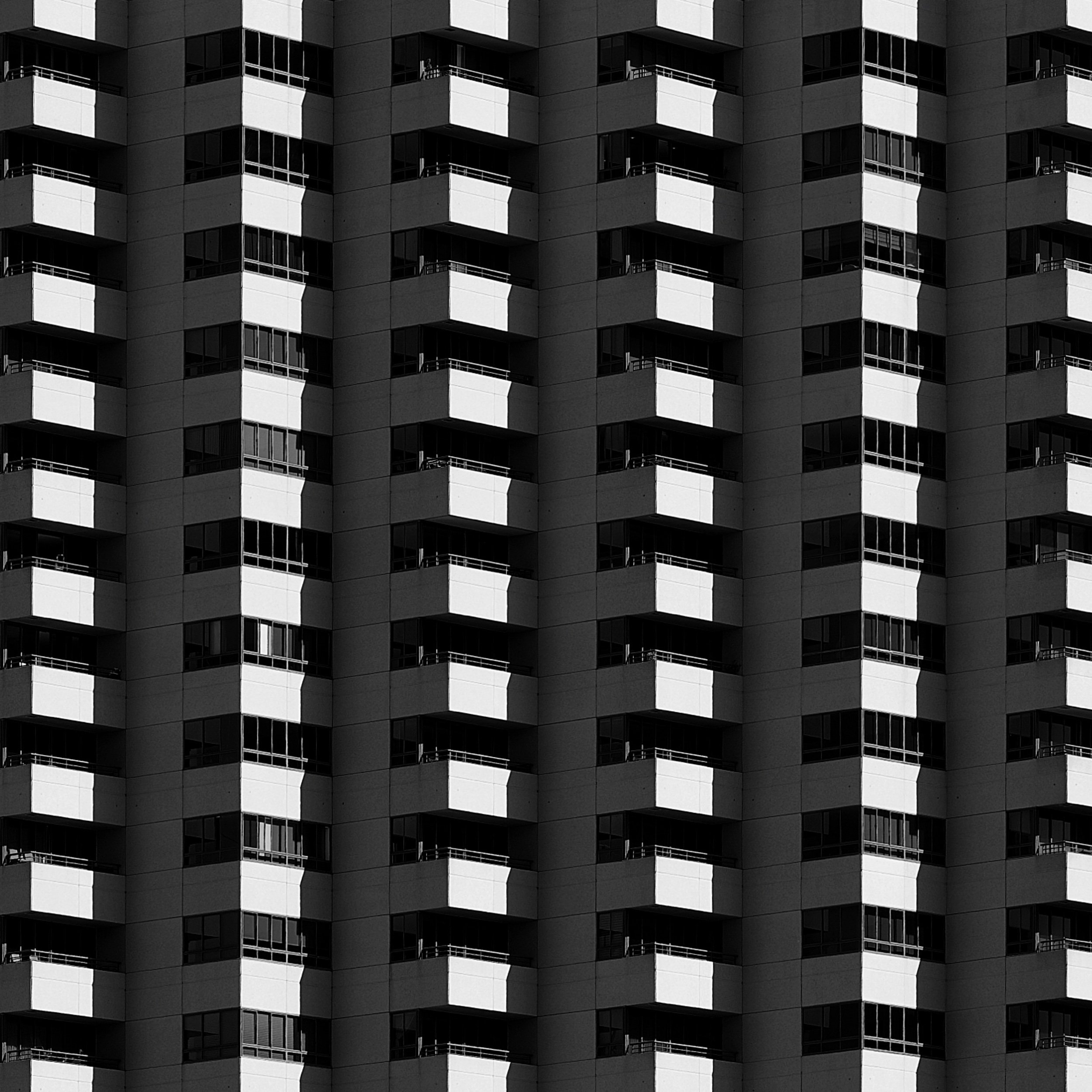 Black and White Balconies