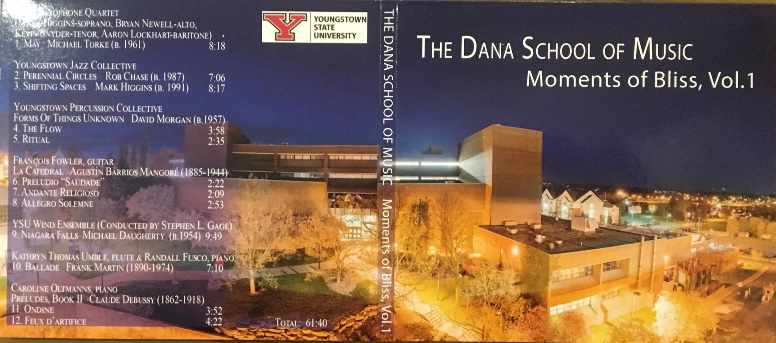 Tracks 4 & 5 feature the Youngstown Percussion Collective. Released (2019)