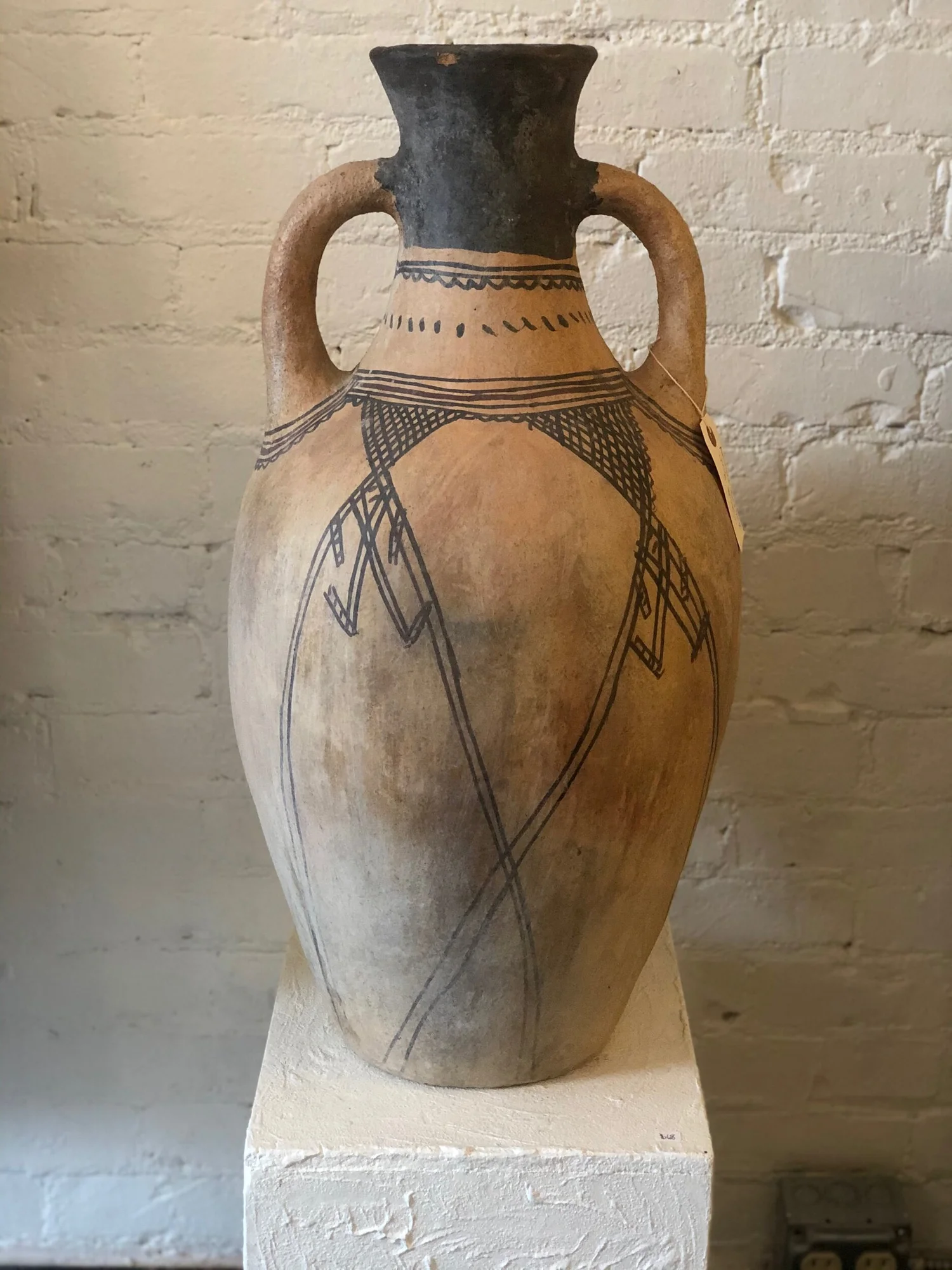 Antique Moroccan Berber Jug — Neon Doves
