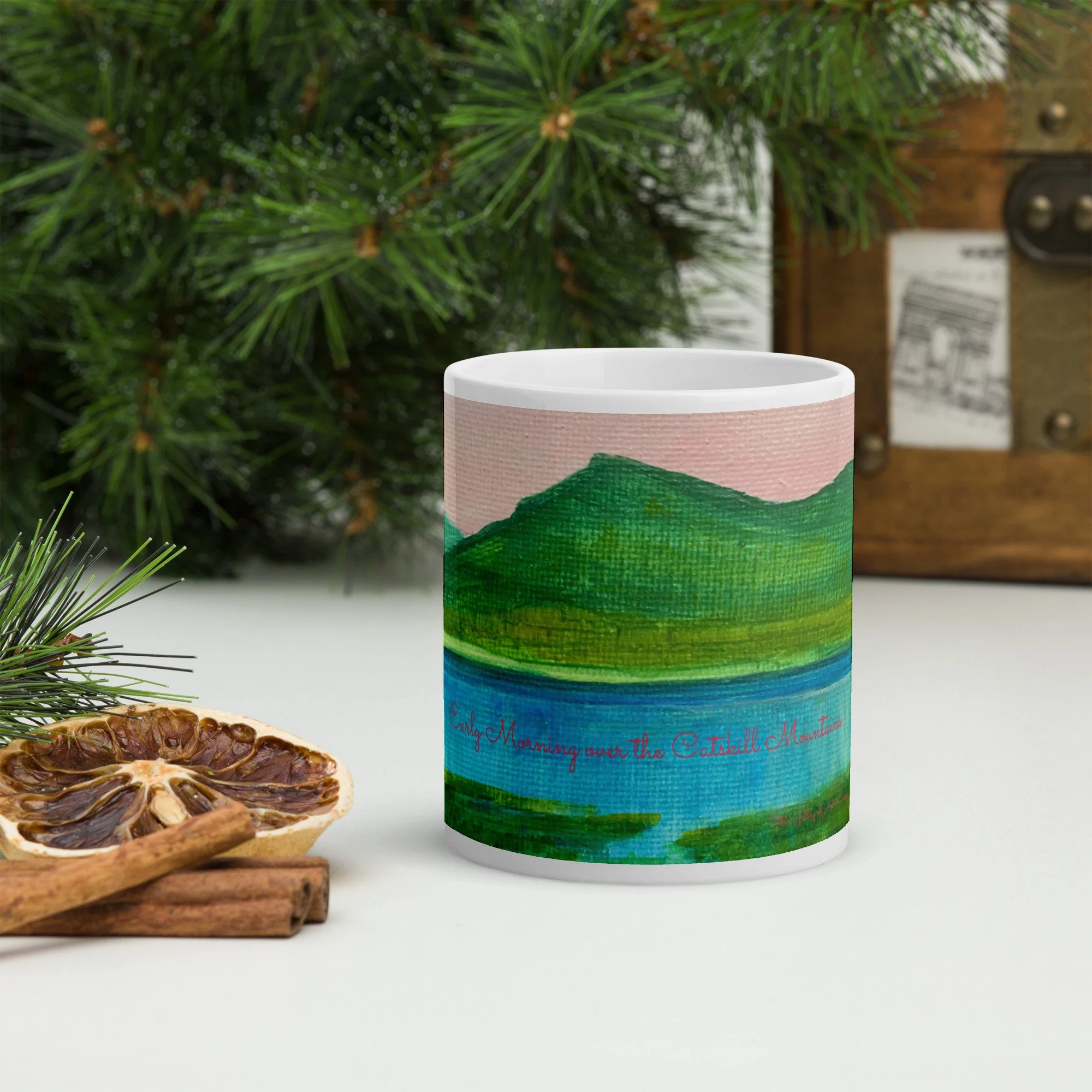 Early Morning over the Catskill Mountains Mug