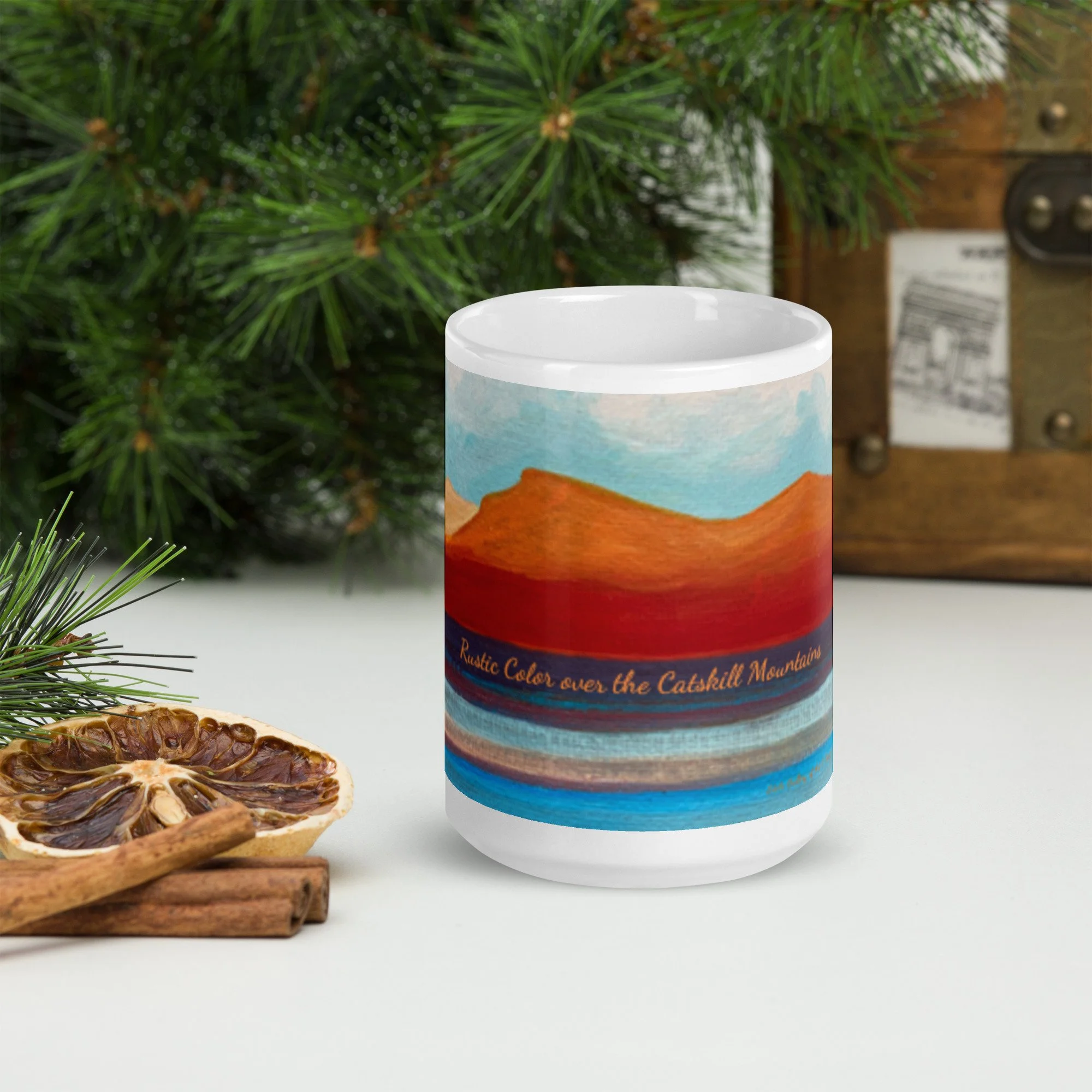 Rustic Color over the Catskill Mountains 15oz Mug