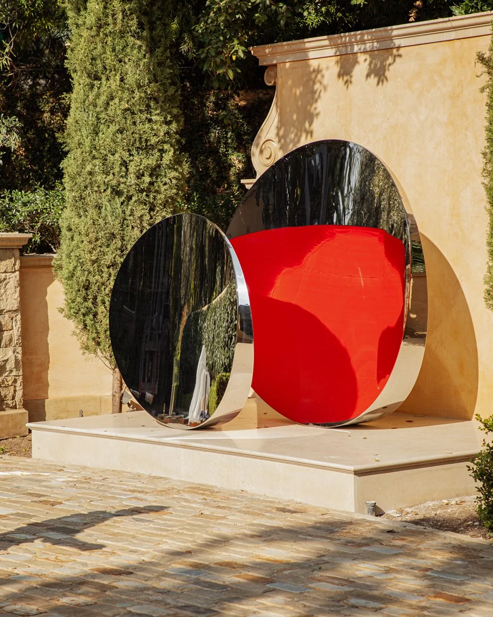  Stainless steel mirror polished sculpture for artist Brad Howe 